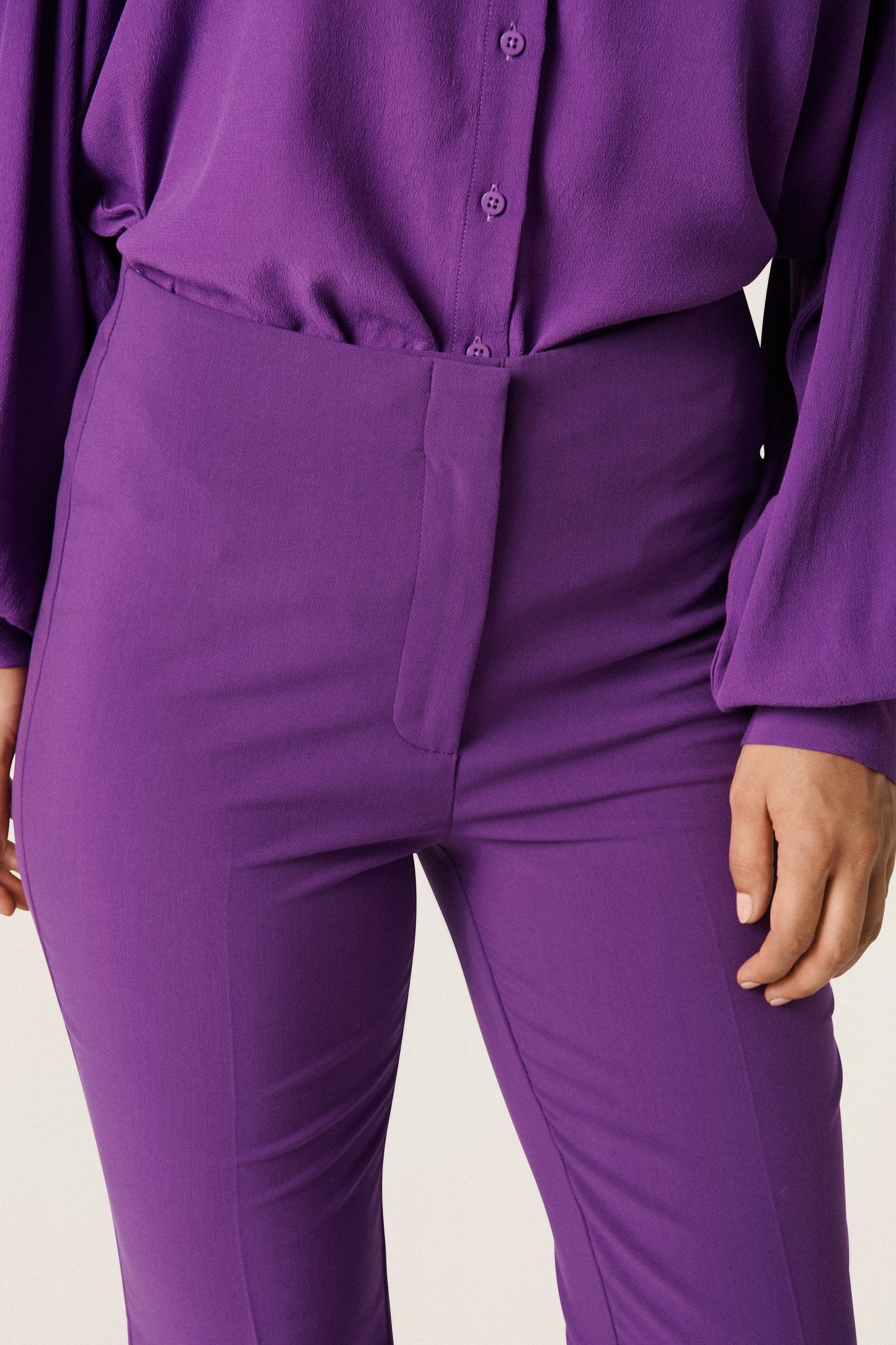 Soaked in Luxury Corinne Pants Trousers Amaranth Purple