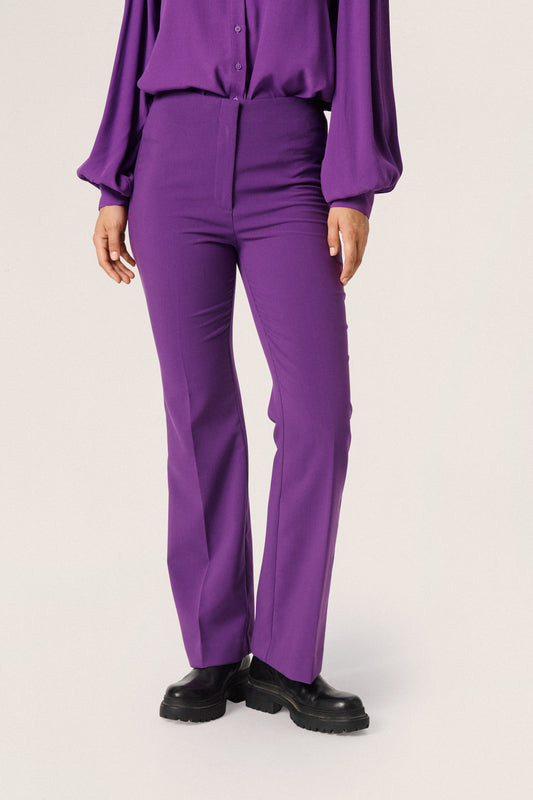 Soaked in Luxury Corinne Pants Trousers Amaranth Purple