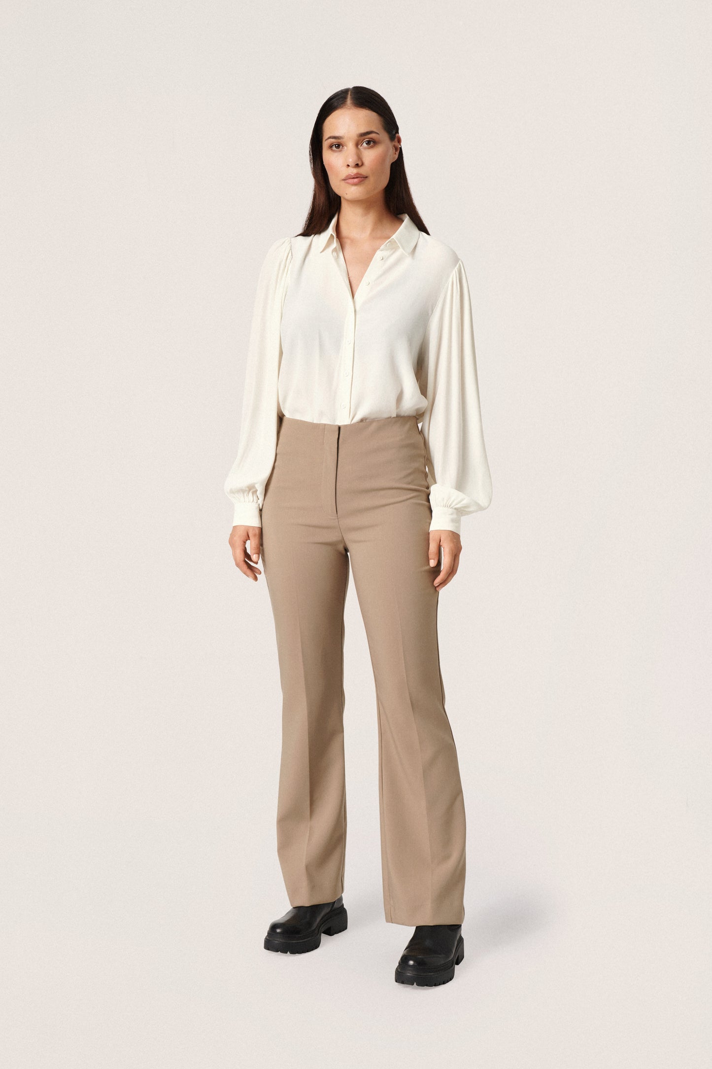 Soaked in Luxury Corinne Pants Trousers Brindle