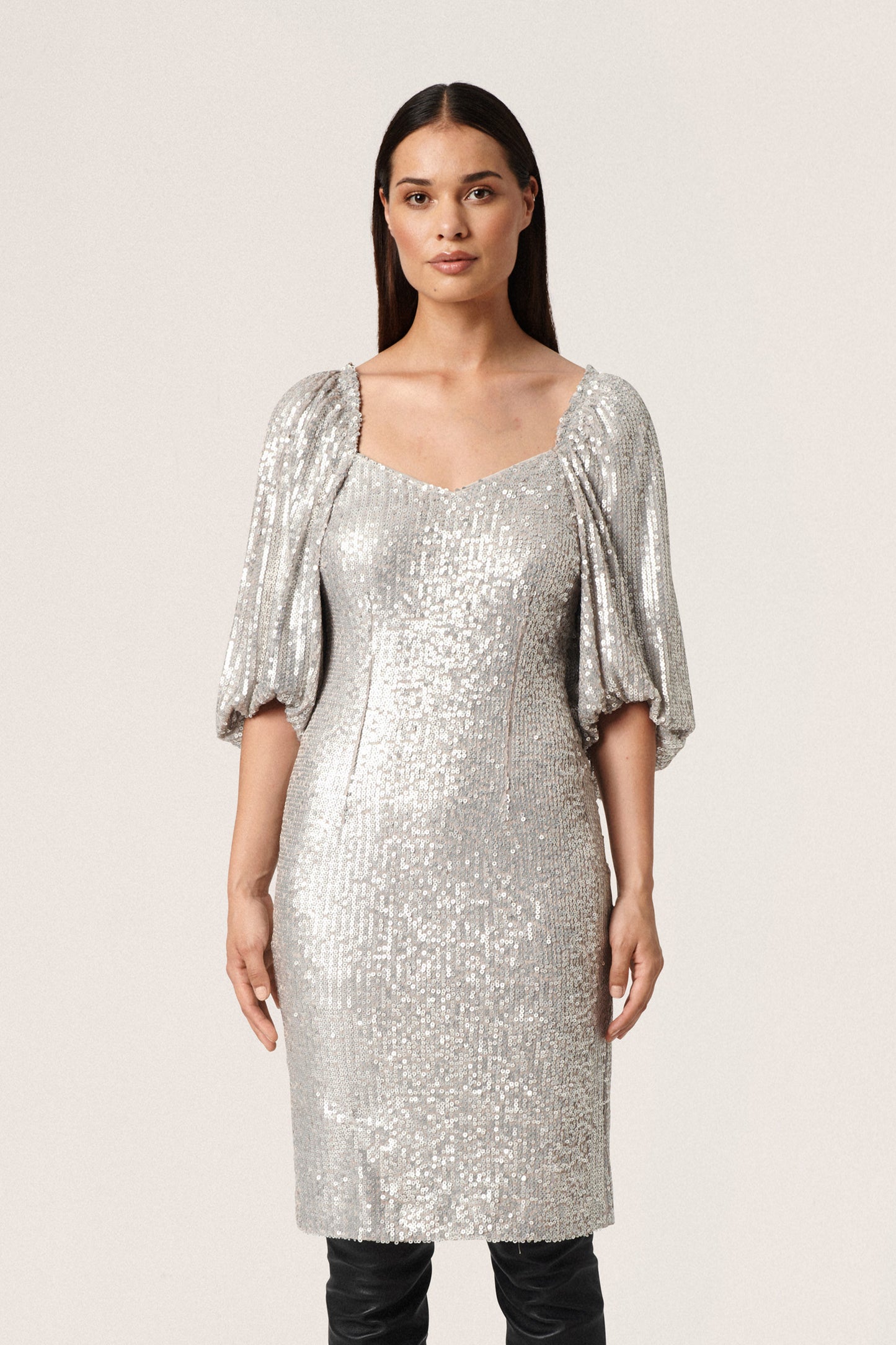 Soaked in Luxury Dalila Gausa Dress Dresses Silver