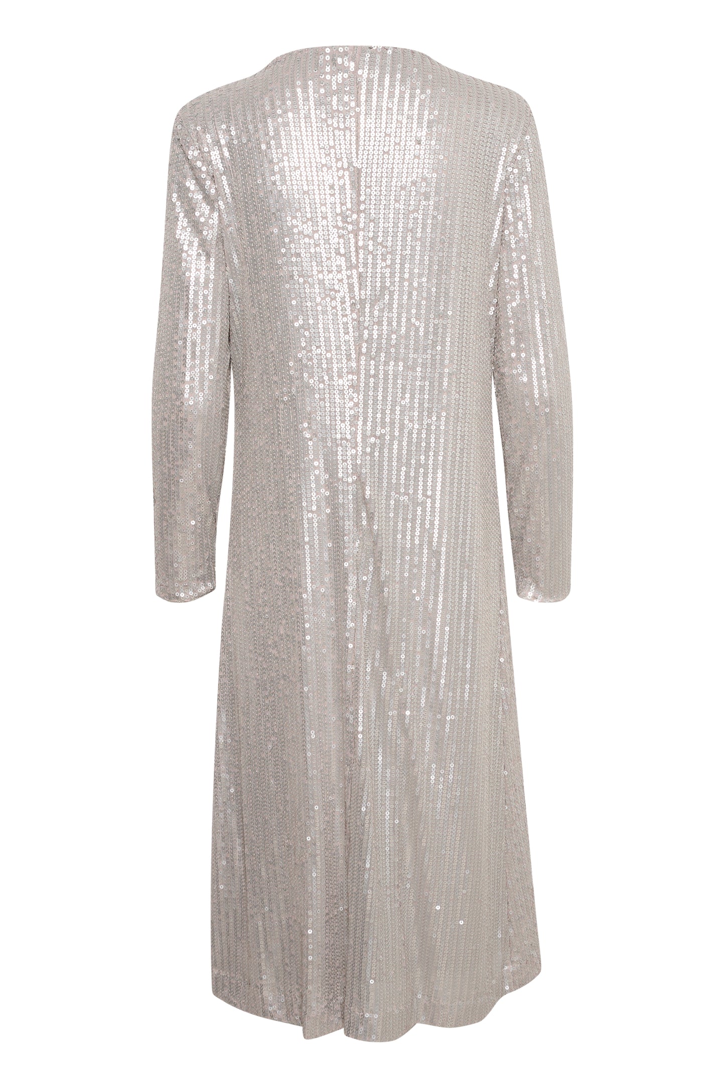 Soaked in Luxury Dalila Long Dress LS Dresses Silver