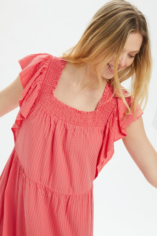 Soaked in Luxury Delphine Maxi Dress Dresses Porcelain Rose