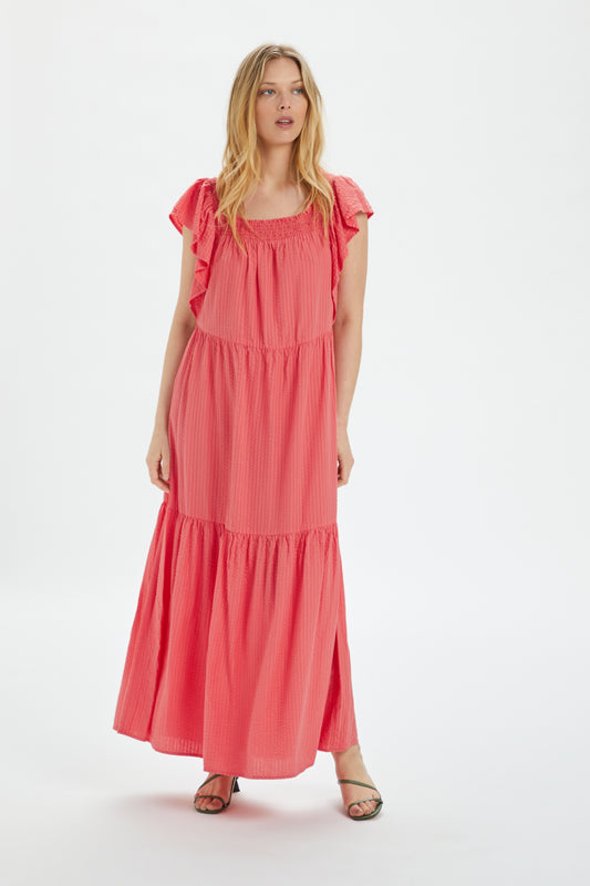 Soaked in Luxury Delphine Maxi Dress Dresses Porcelain Rose
