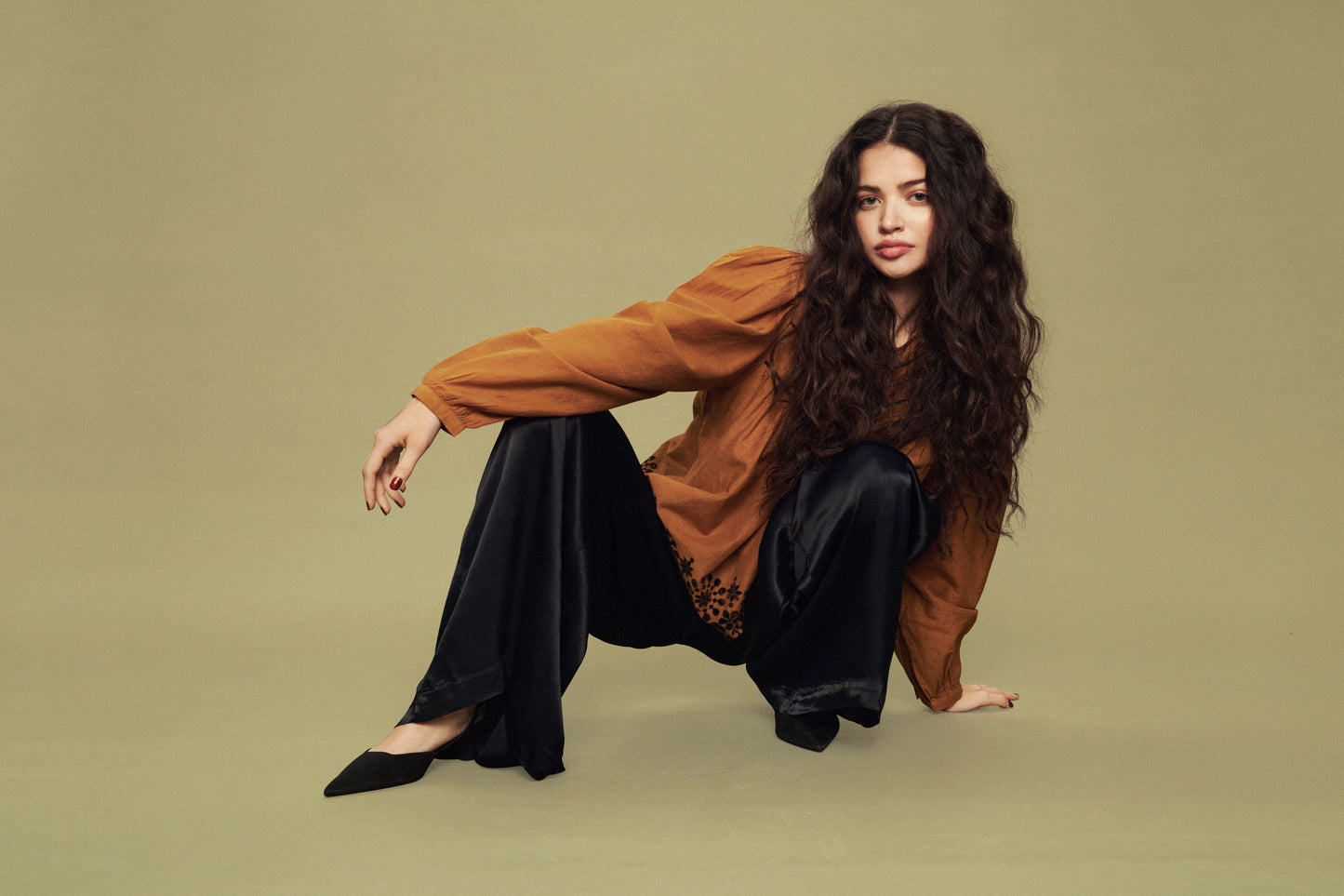 Soaked in Luxury Dicte Blouse LS Shirts/Blouses Golden Brown