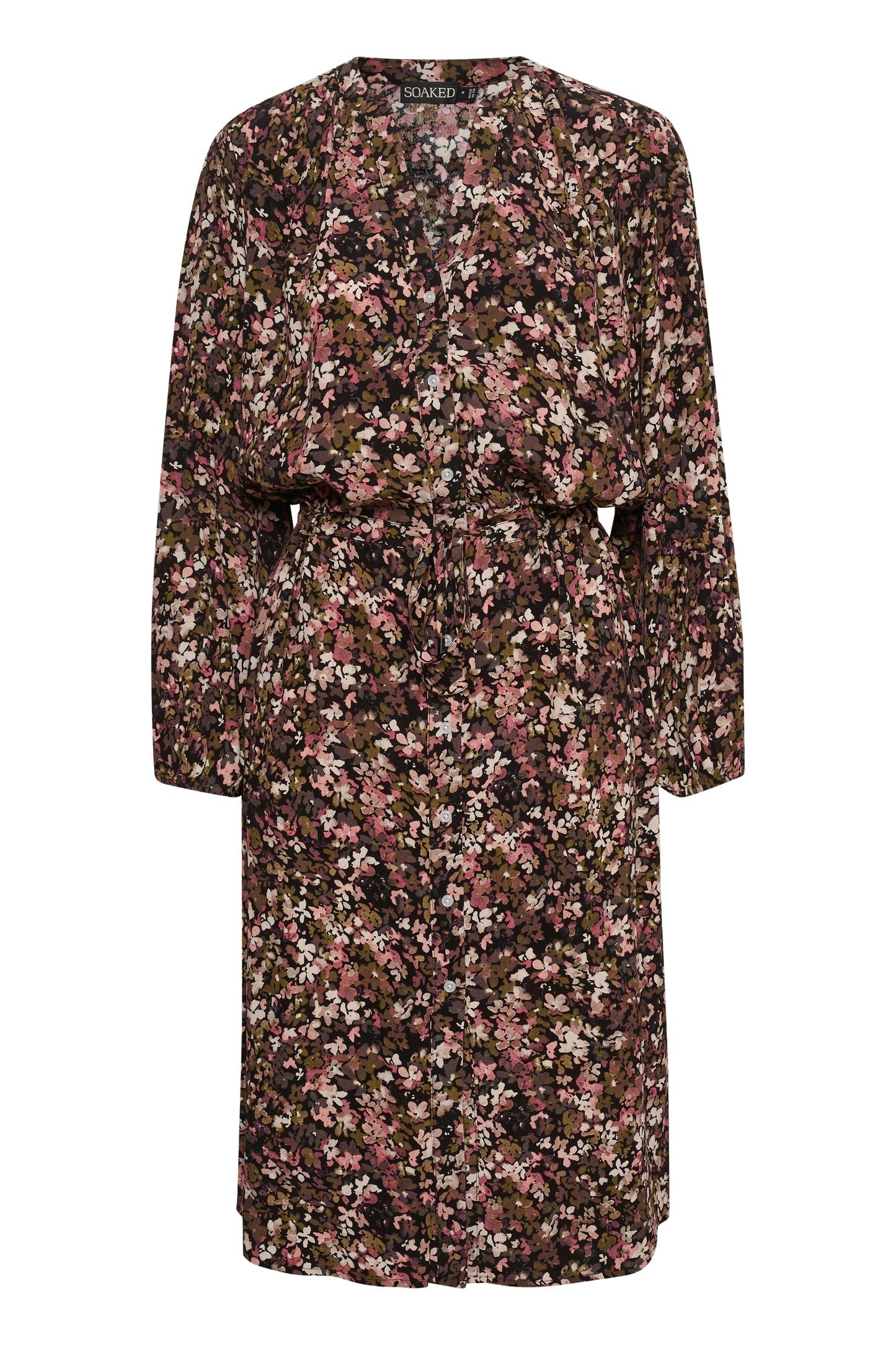 Soaked in Luxury Ebba Helia Dress LS Dresses Tea Leaf Daisy Field