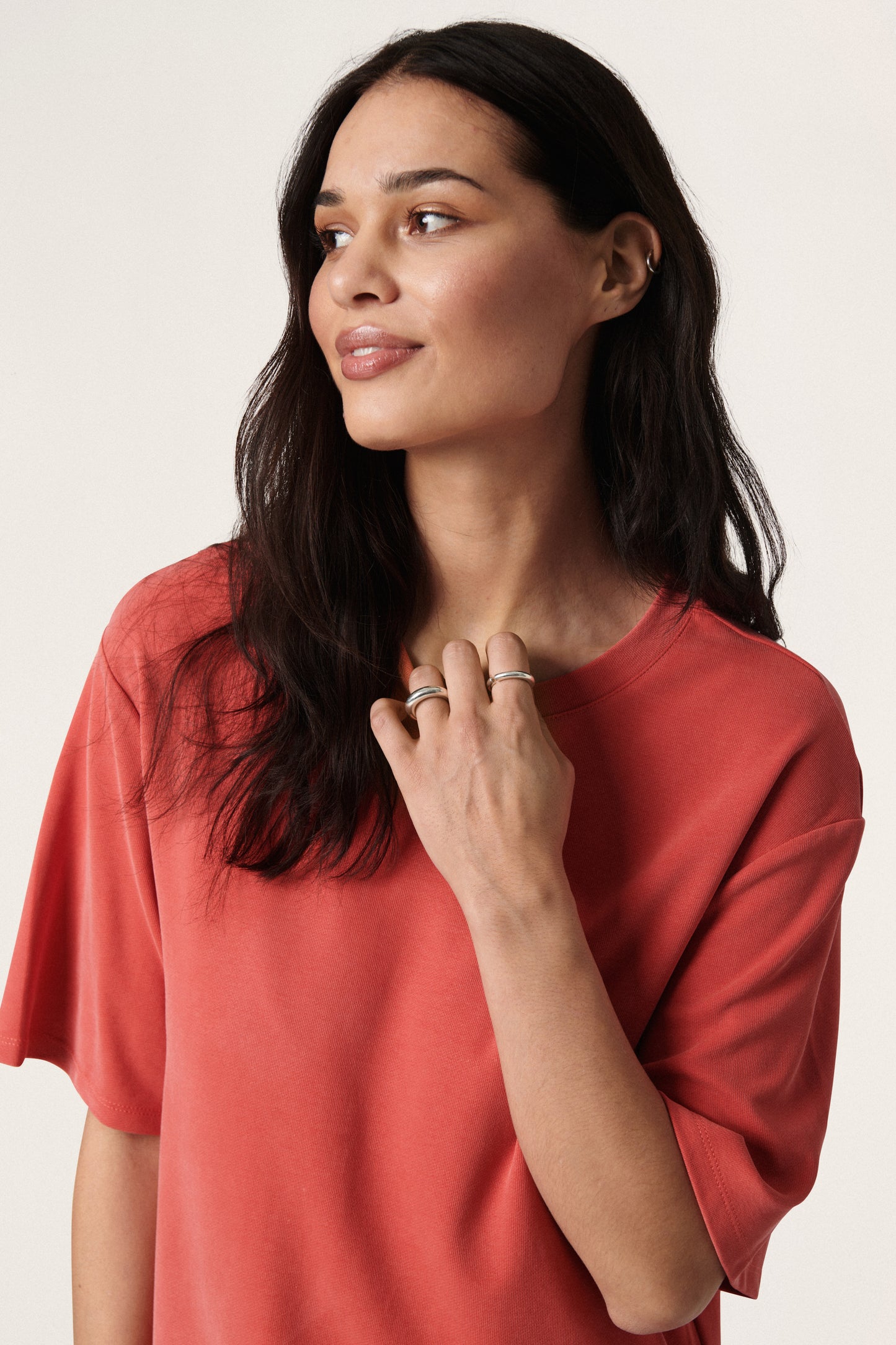 Soaked in Luxury Filli Boxy Tee SS T-shirts Baked Apple