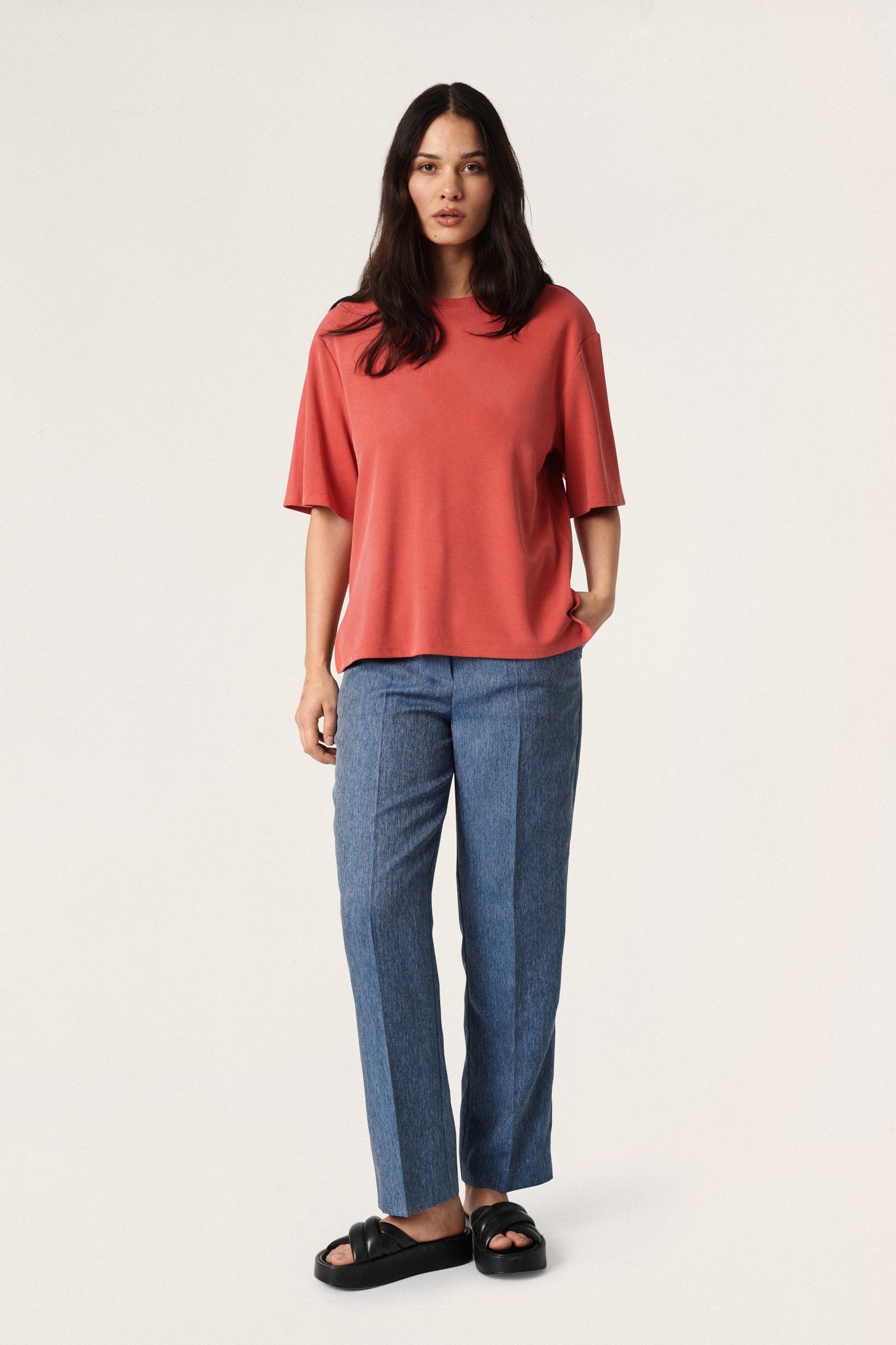 Soaked in Luxury Filli Boxy Tee SS T-shirts Baked Apple