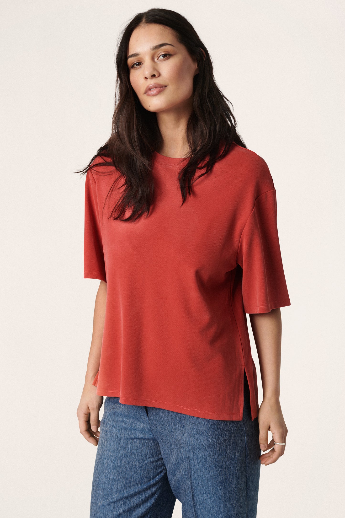 Soaked in Luxury Filli Boxy Tee SS T-shirts Baked Apple
