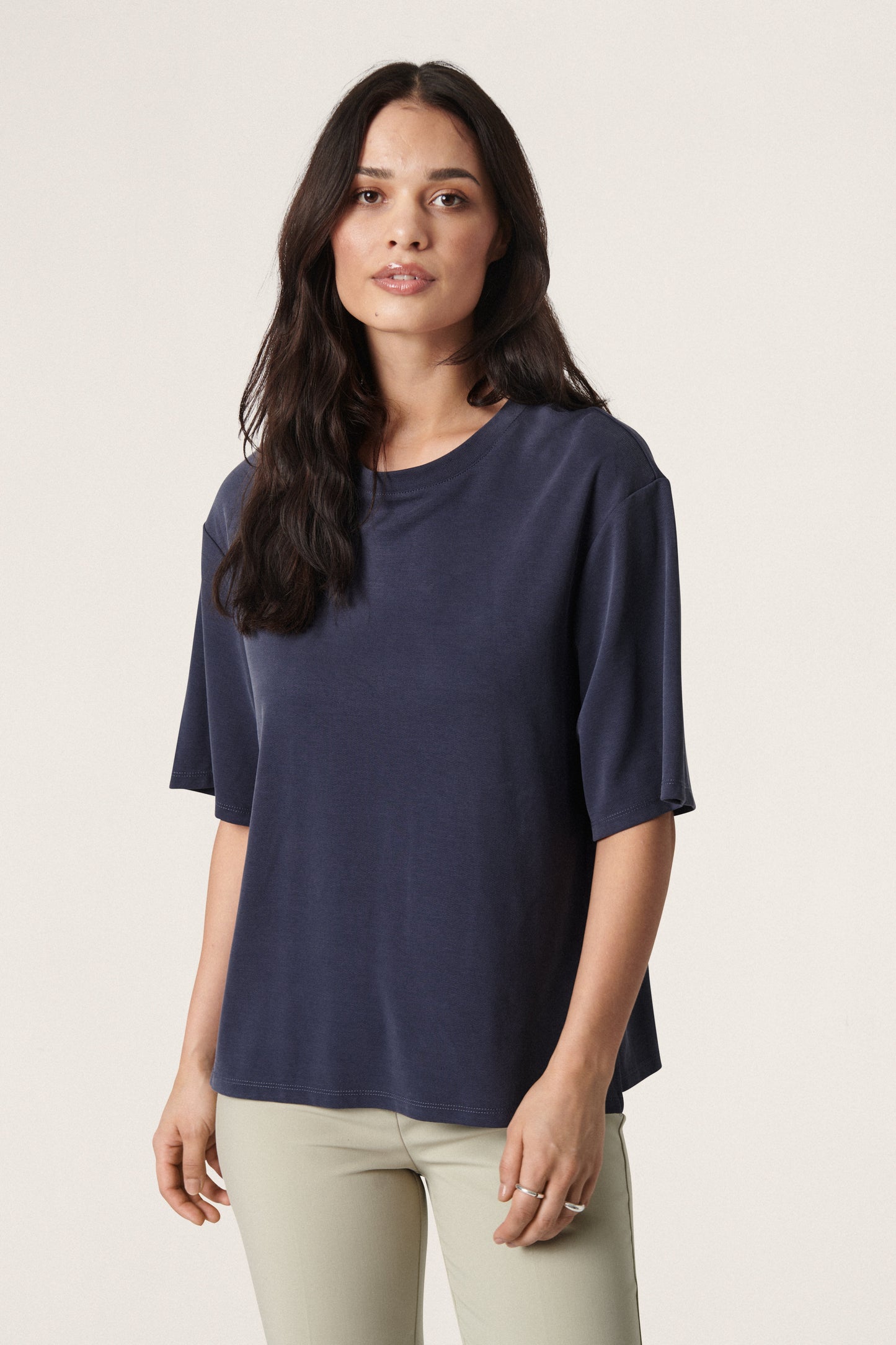 Soaked in Luxury Filli Boxy Tee SS T-shirts India Ink