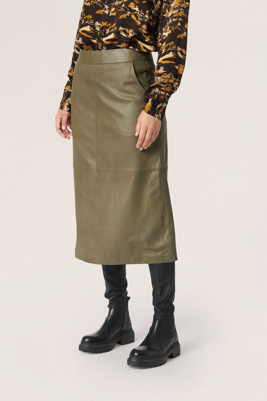 Soaked in Luxury Garner Skirt STUDIO Skirts Tea Leaf