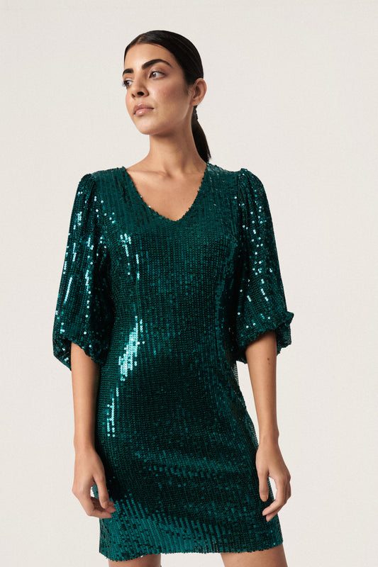 Soaked in Luxury Gausa Short Dress Dresses Galapagos Green