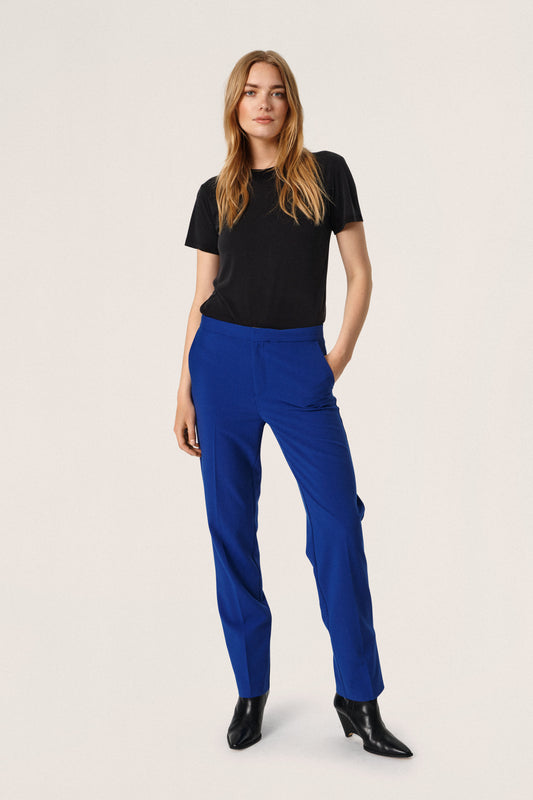 Soaked in Luxury Hunter Suiting Pants Trousers Sodalite Blue