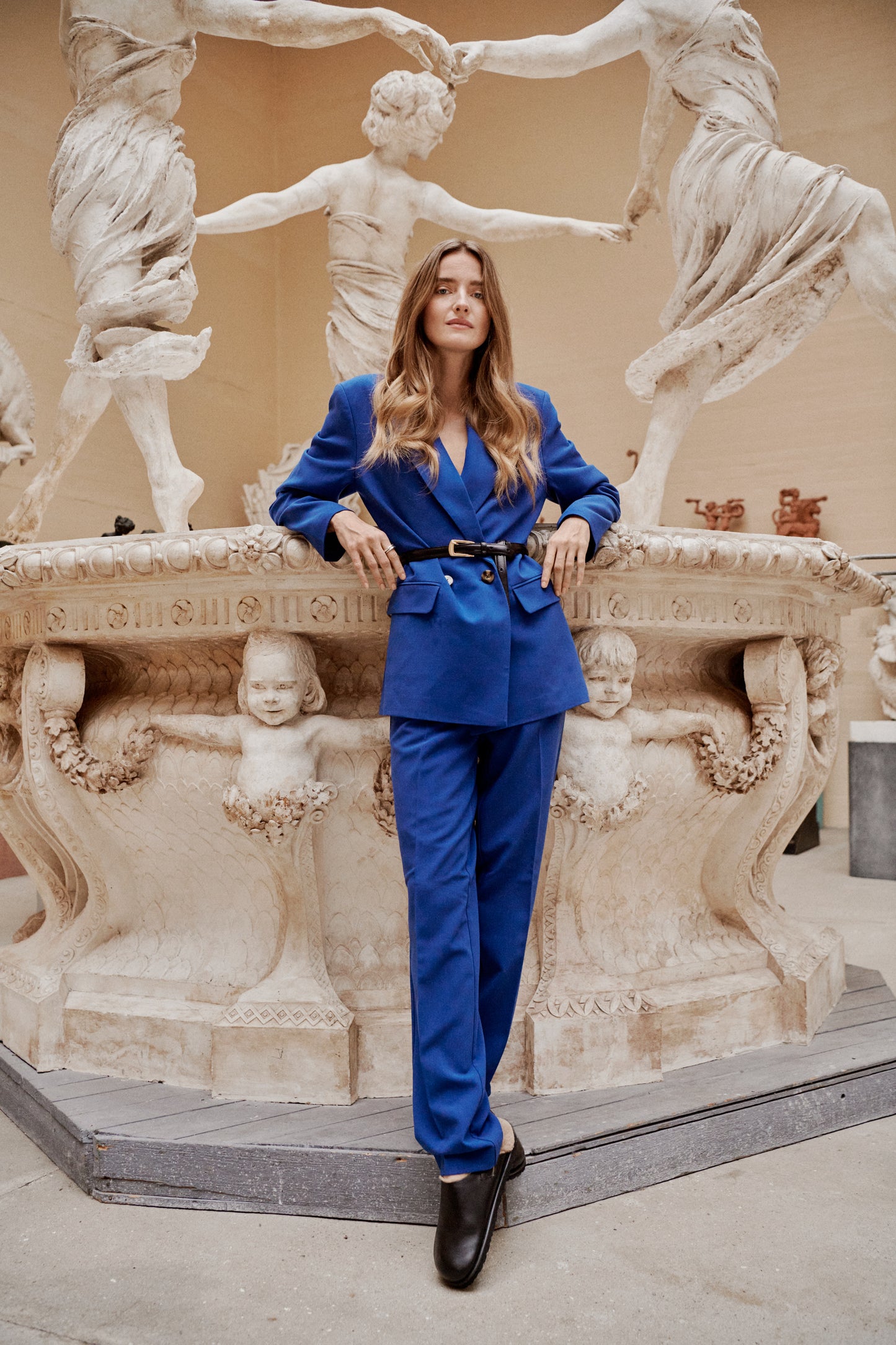 Soaked in Luxury Hunter Suiting Pants Trousers Sodalite Blue