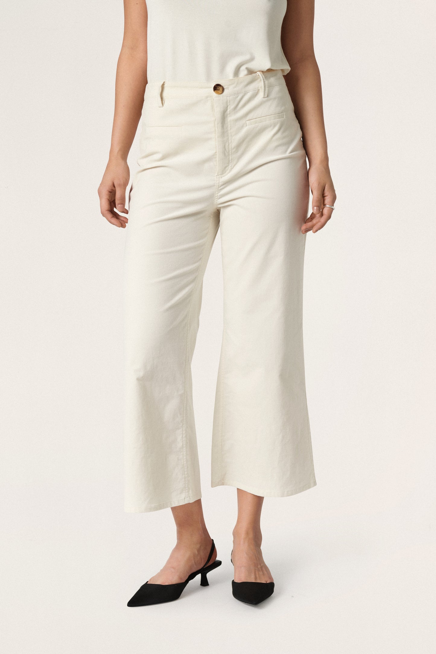 Soaked in Luxury Jill Shani Pants Trousers Whisper White