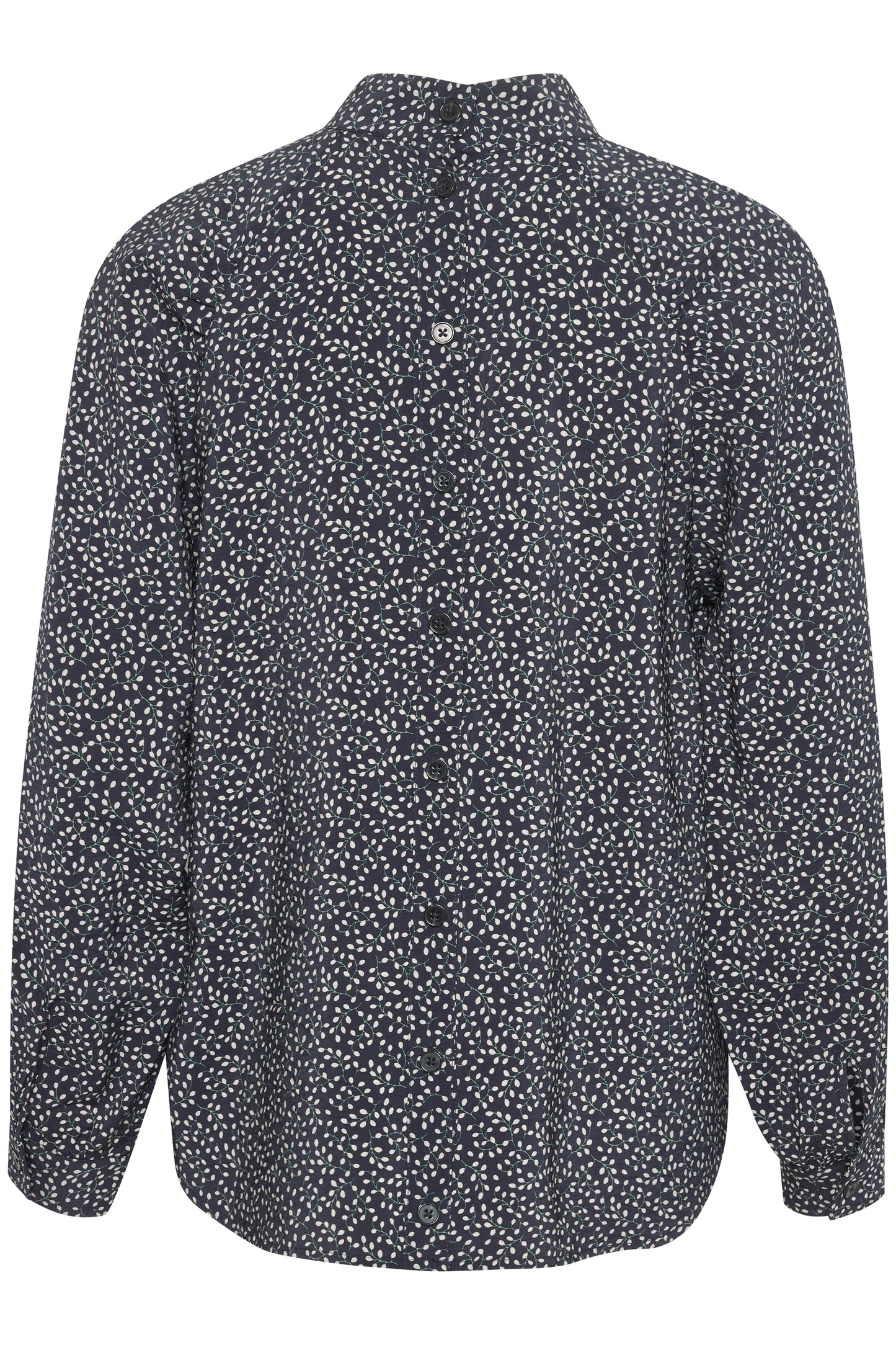 Soaked in Luxury Kamira Blouse LS Shirts/Blouses Night Sky Leaf Print