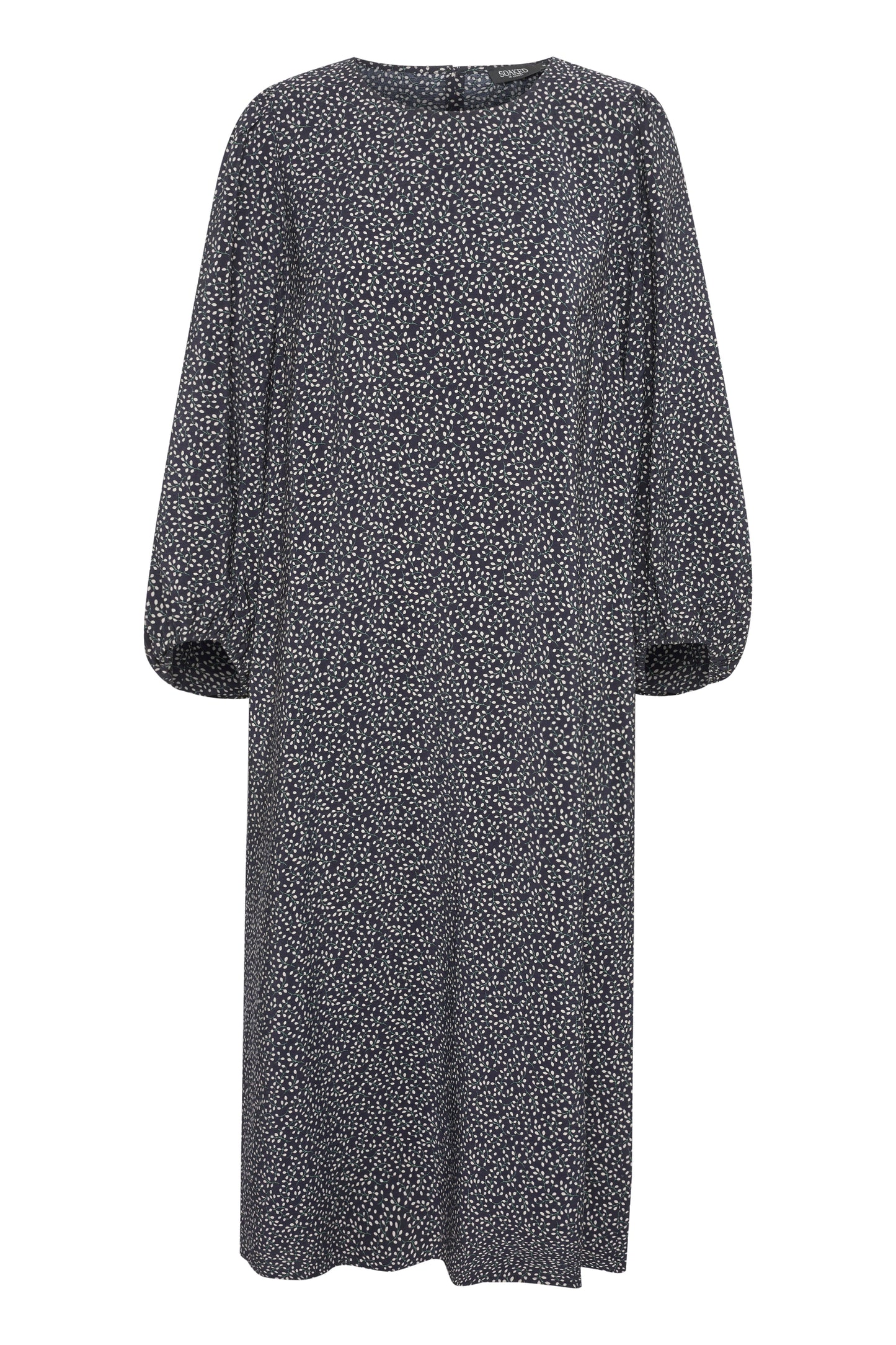 Soaked in Luxury Kamira Dress Dresses Night Sky Leaf Print