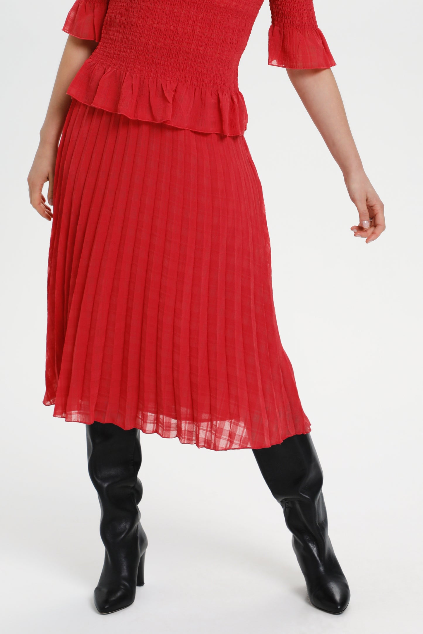 Soaked in Luxury Lympia Skirt Skirts Cardinal