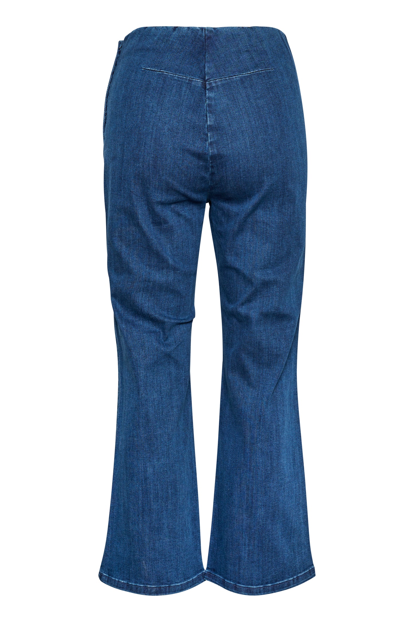 Soaked in Luxury Mady Denim Kickflare Trousers Medium Blue Denim