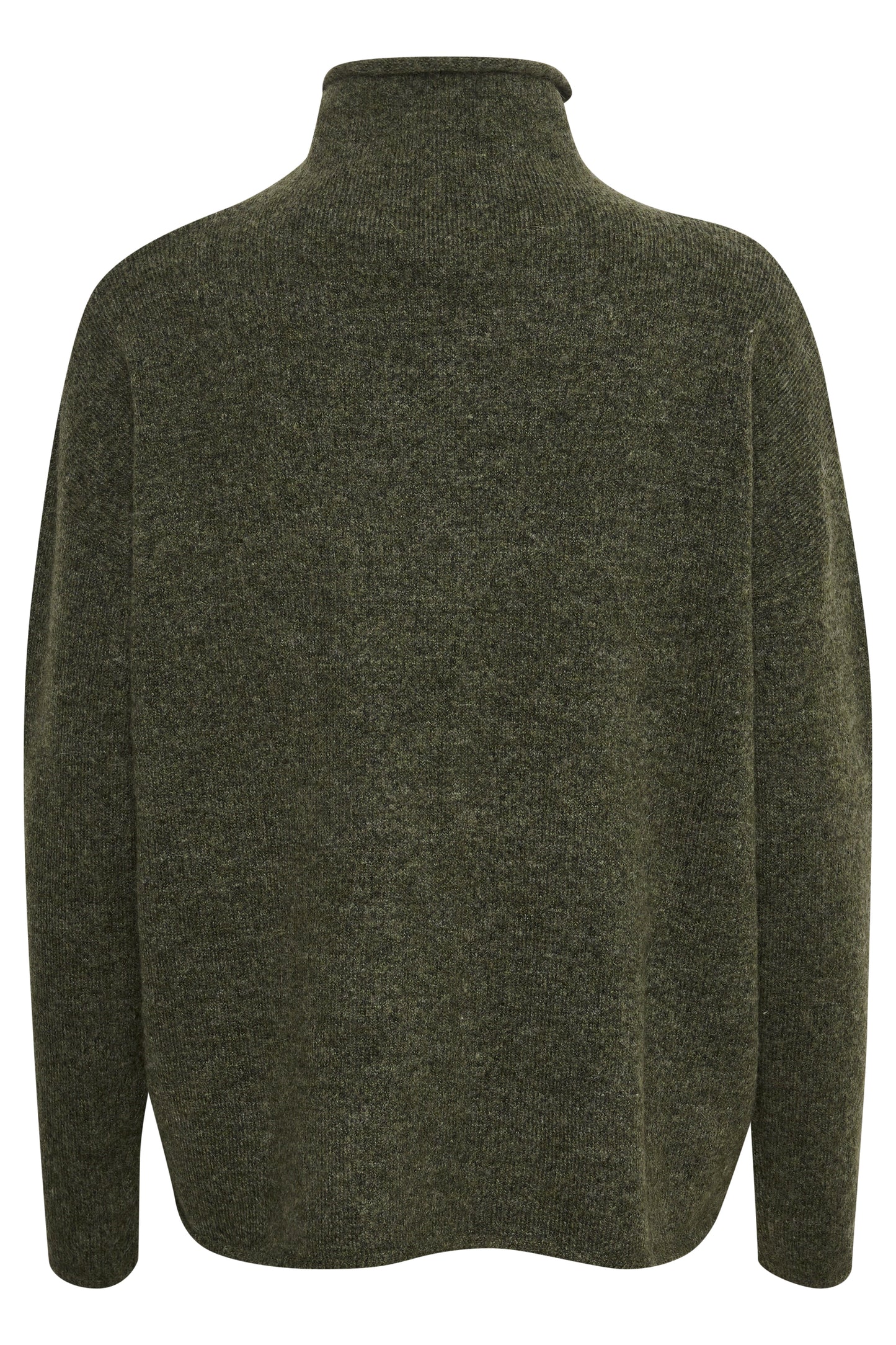 Soaked in Luxury Miya Slim Sleeve Pullover Knit Tea Leaf Melange