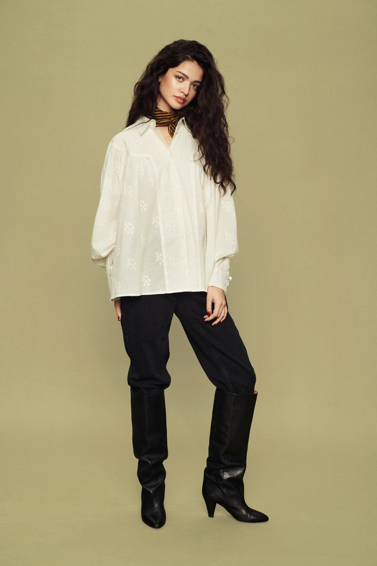 Soaked in Luxury Mynte Shirt LS Shirts/Blouses Whisper White