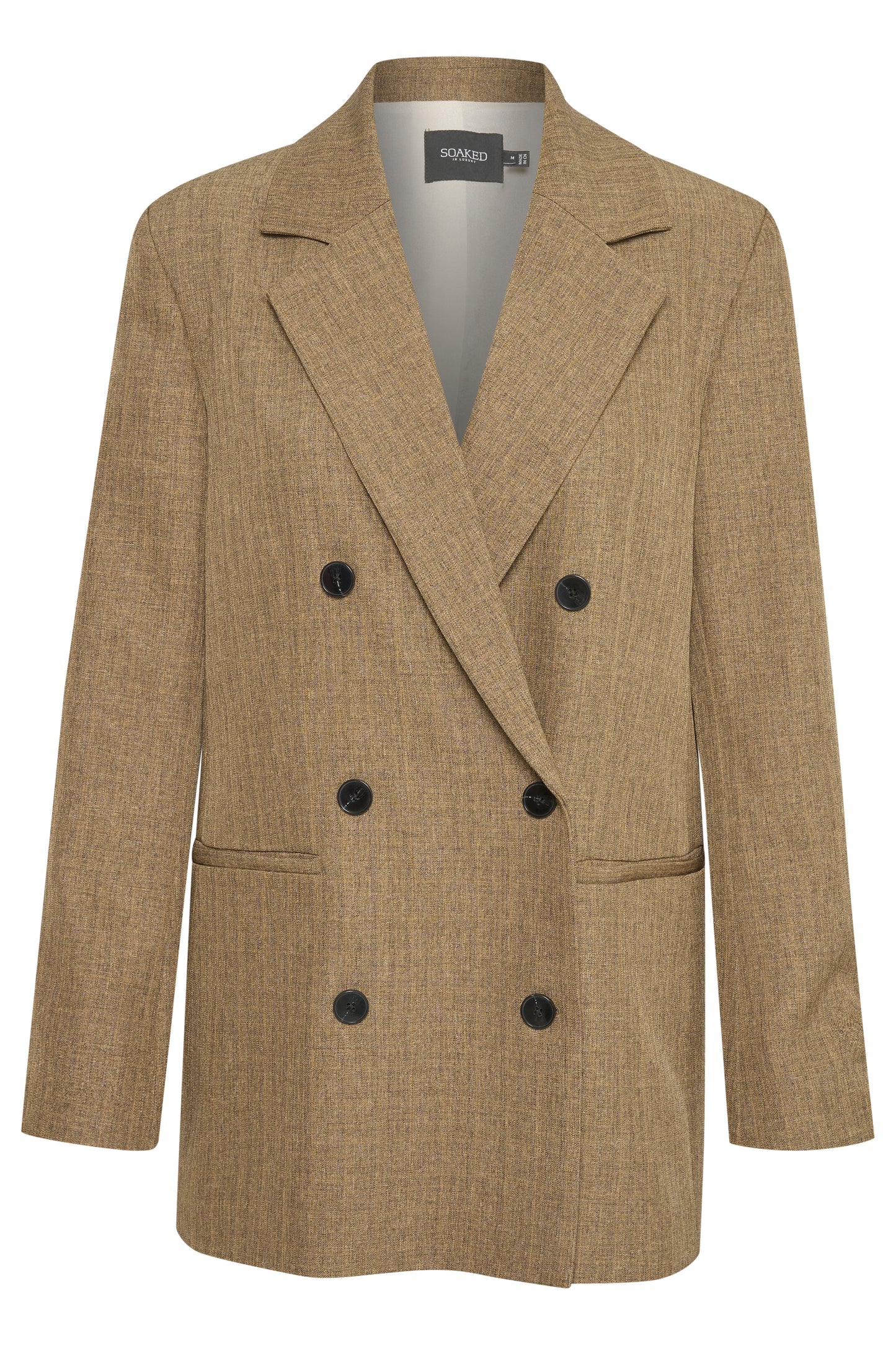 Soaked in Luxury Nadia Blazer Jackets Light Brown Melange