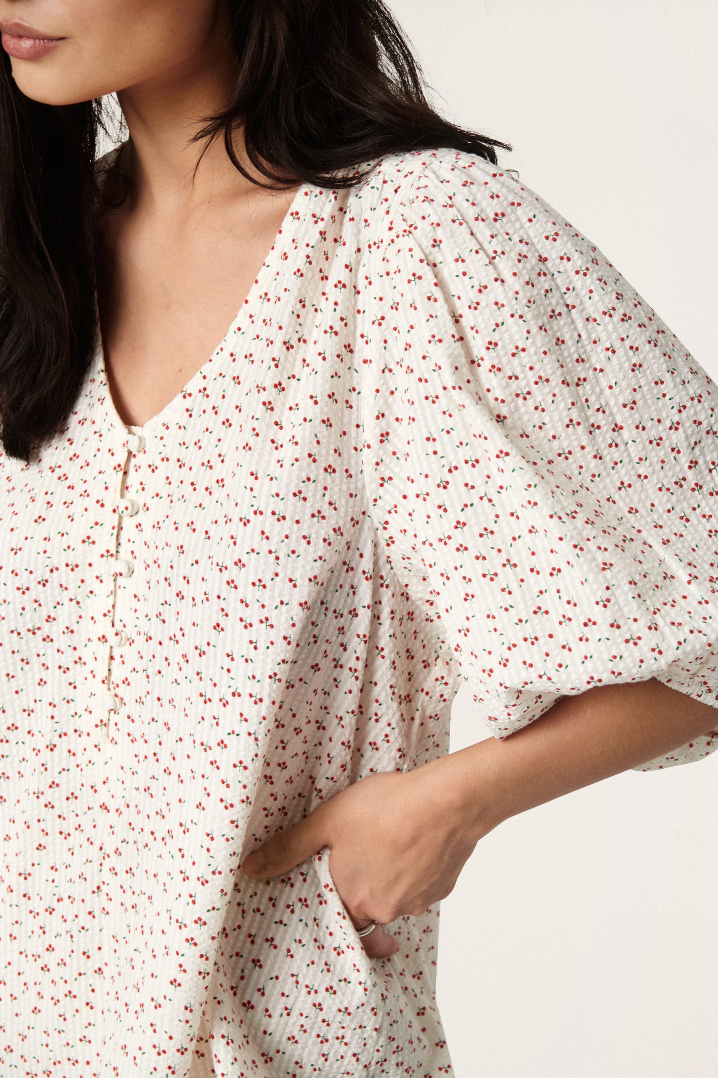 Soaked in Luxury Naiah Dress Dresses White Cherry Flower