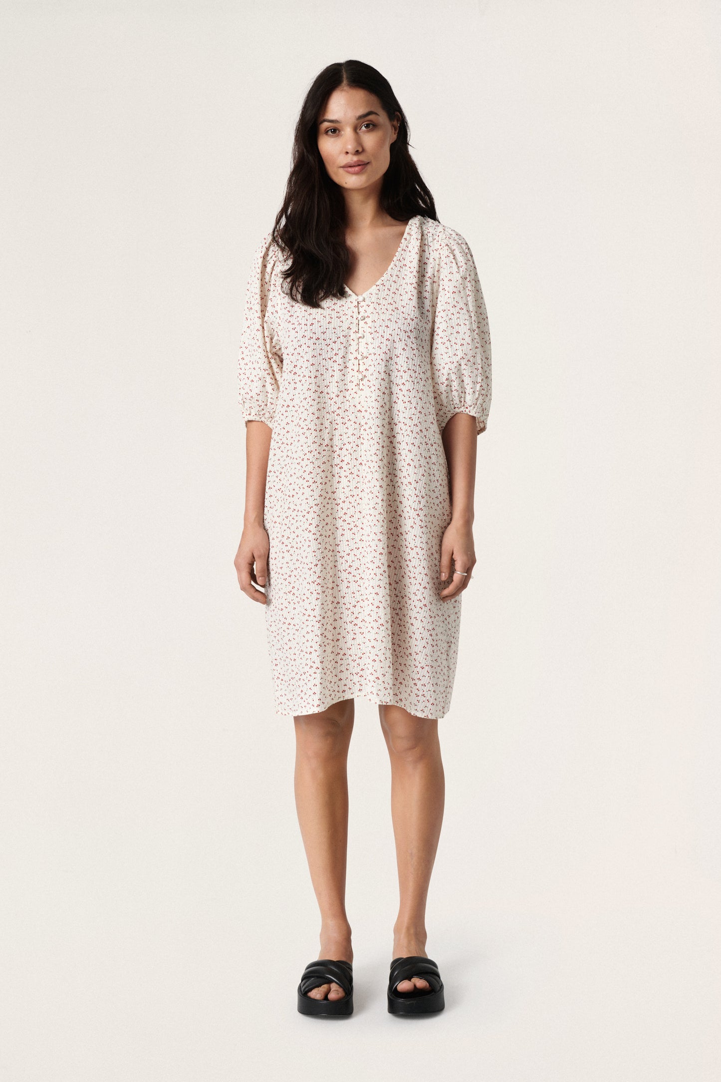 Soaked in Luxury Naiah Dress Dresses White Cherry Flower