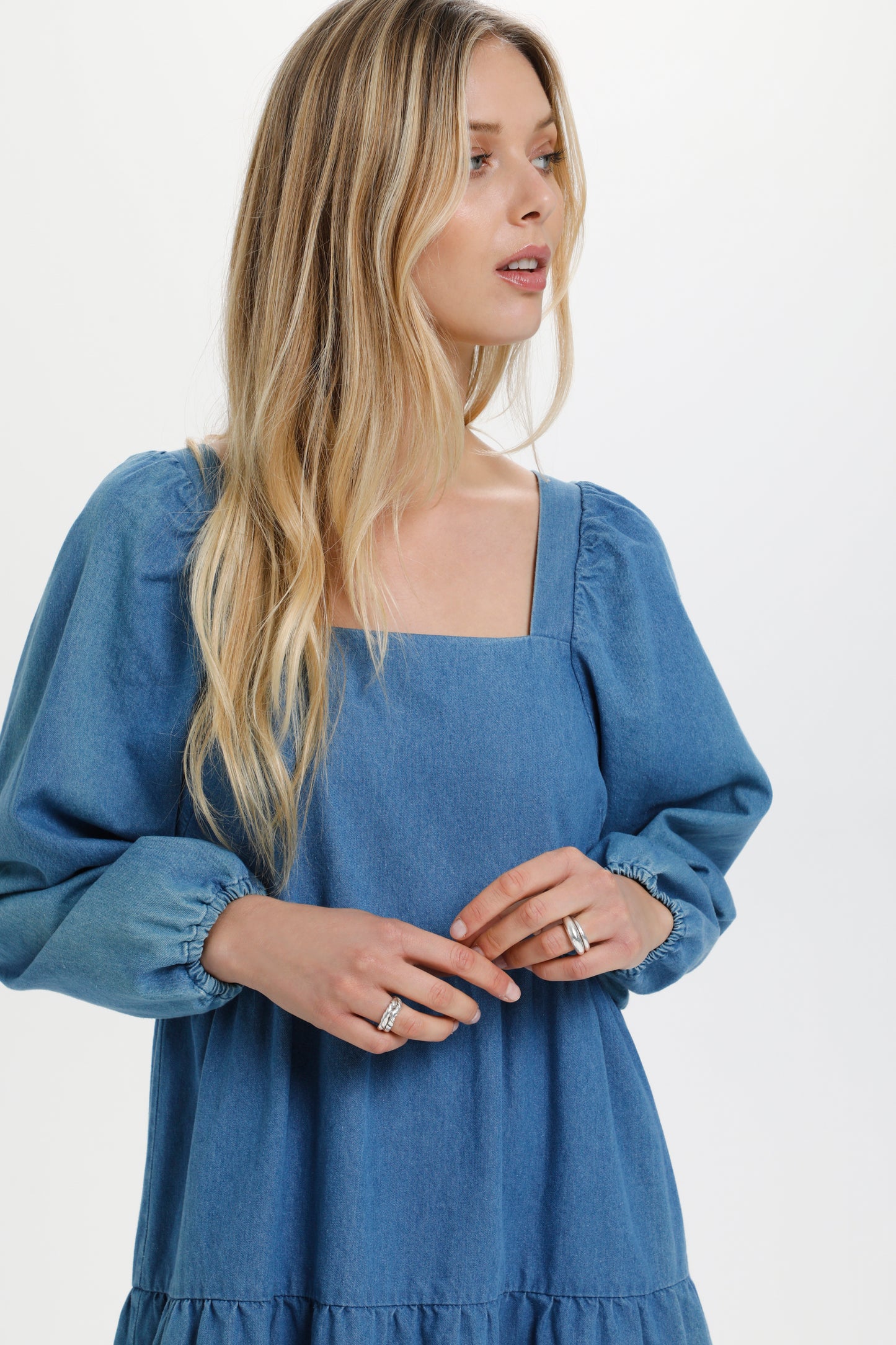 Soaked in Luxury Natasja Dress Dresses Medium Blue Denim