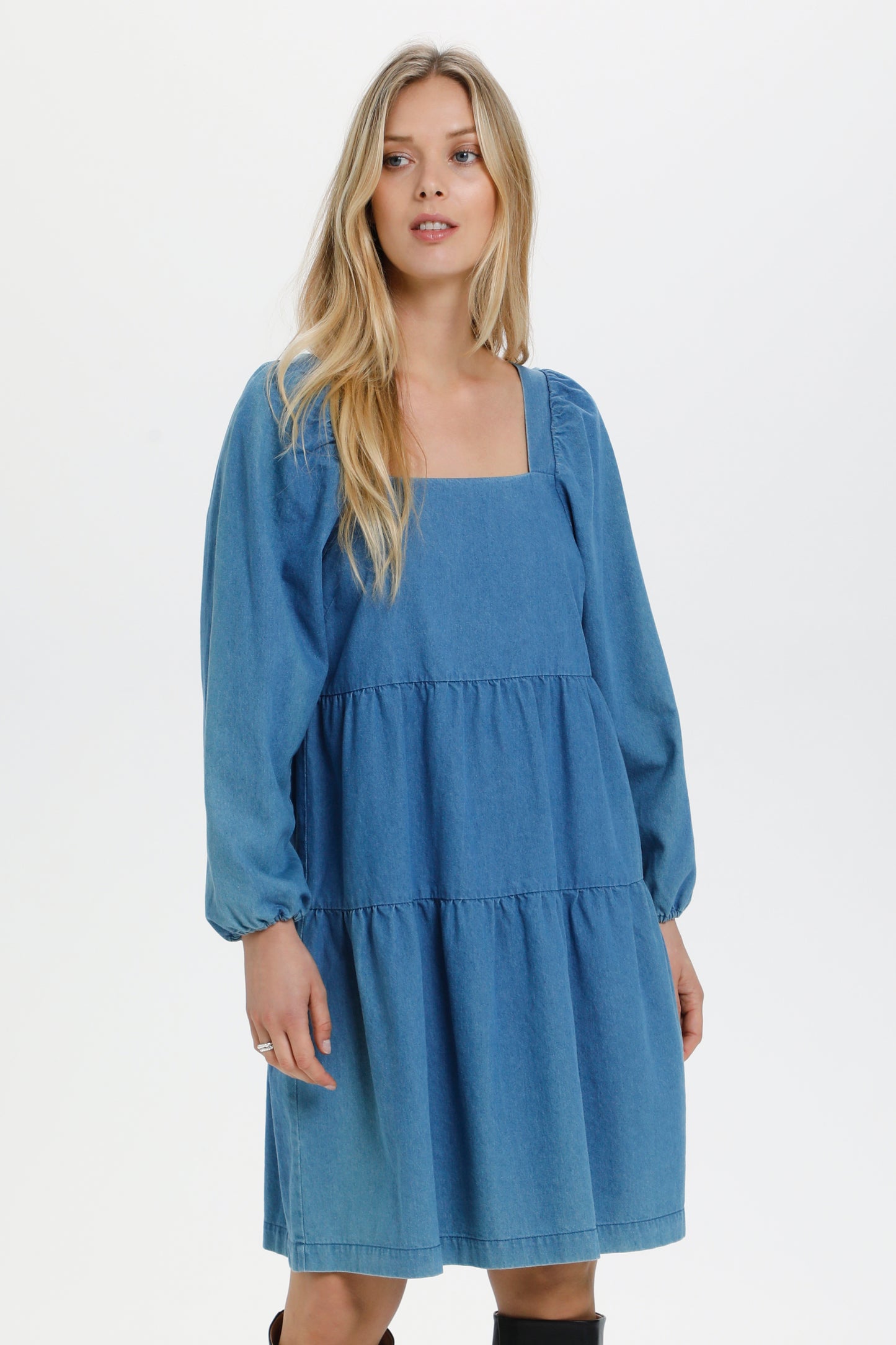 Soaked in Luxury Natasja Dress Dresses Medium Blue Denim