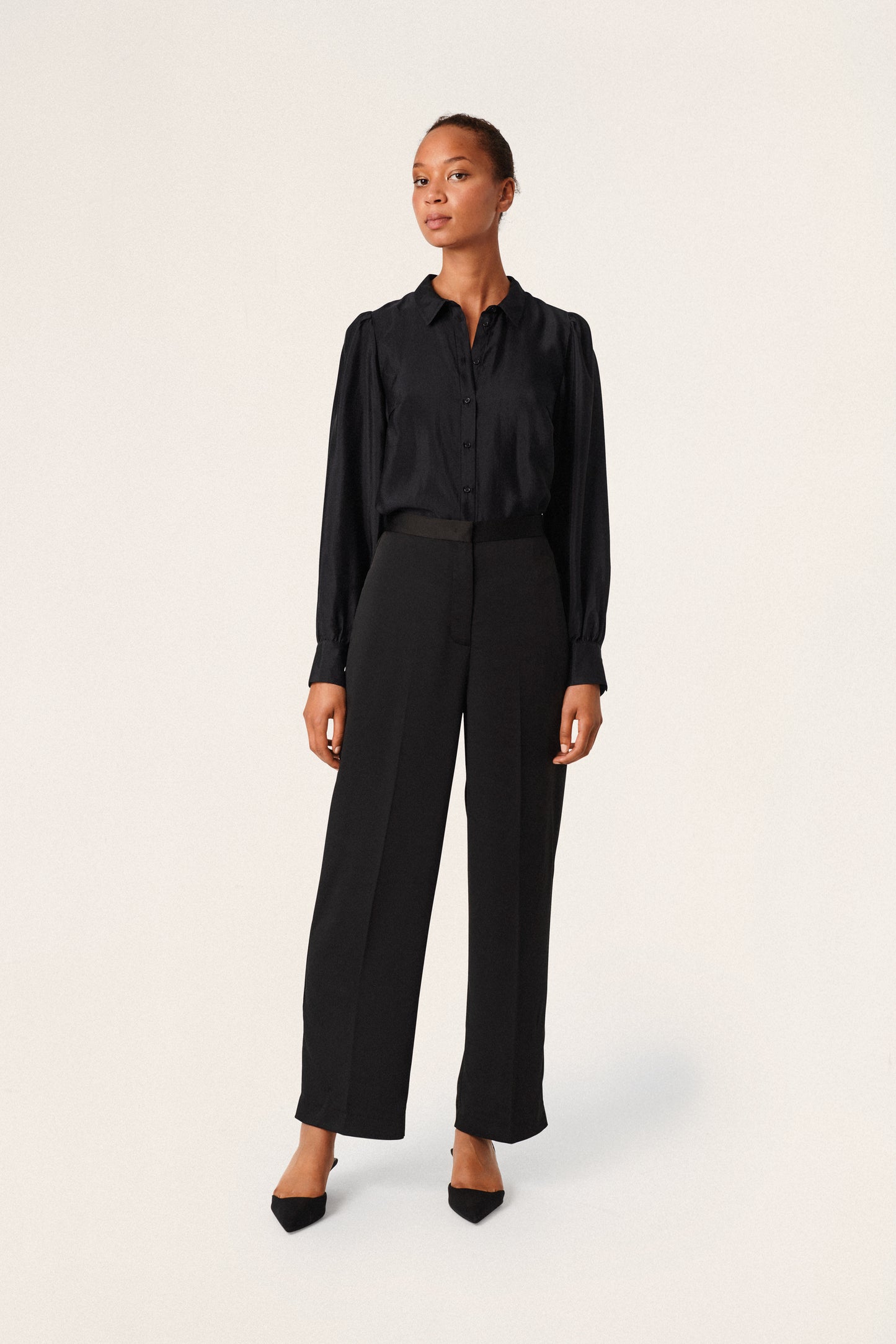Soaked in Luxury Nora Pants Trousers Black