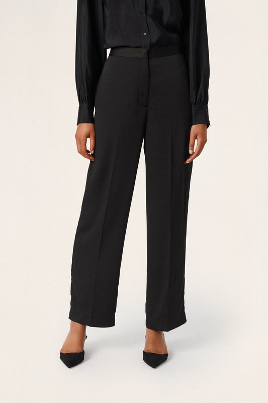 Soaked in Luxury Nora Pants Trousers Black
