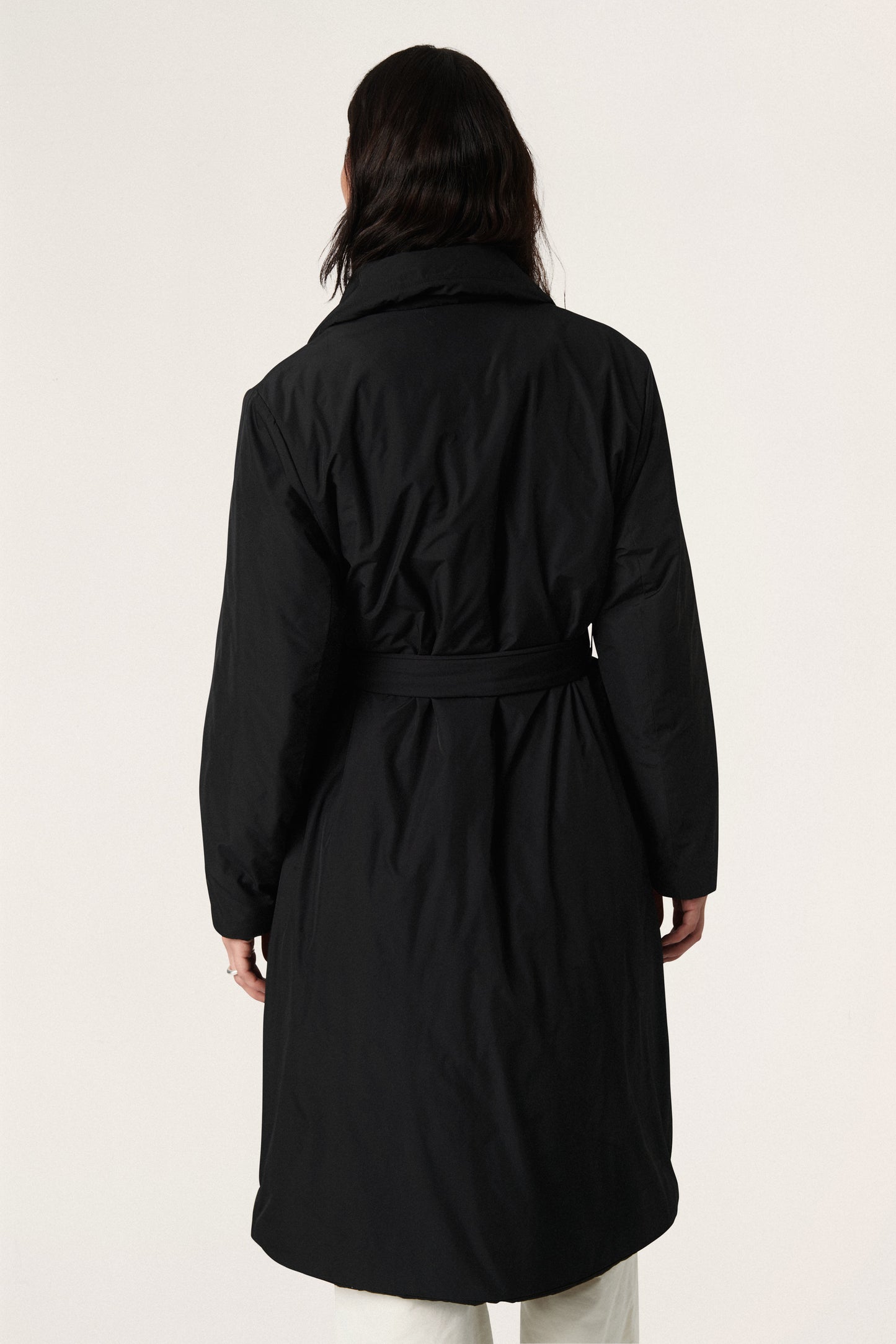 Soaked in Luxury Panda Coat Outerwear Black