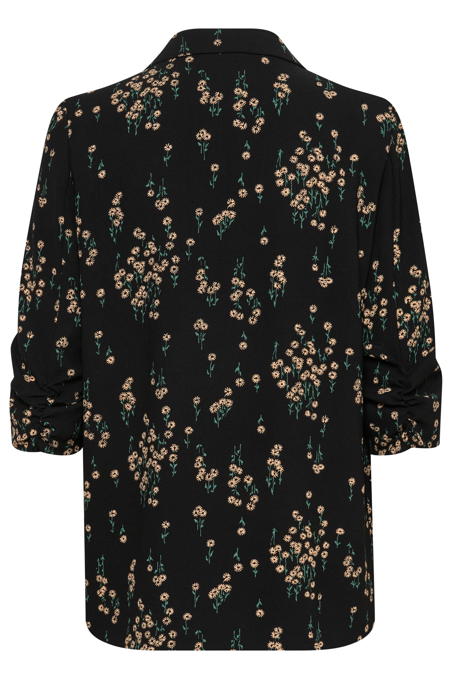 Soaked in Luxury Shirley Printed Blazer Jackets Black Mini Flower Print
