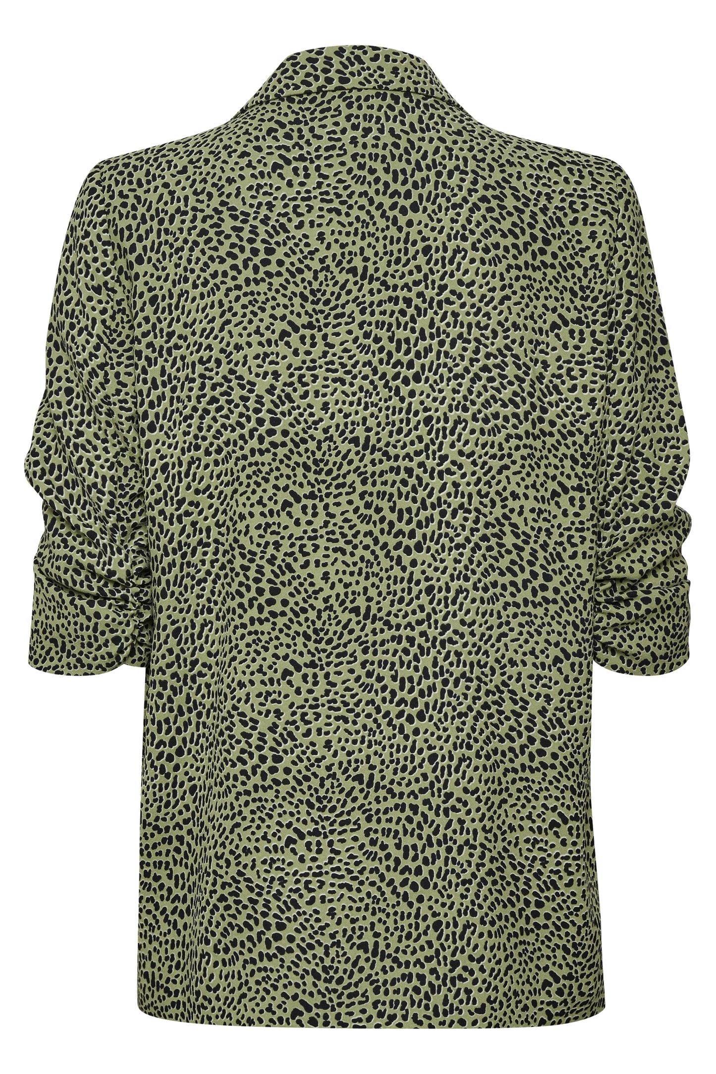 Soaked in Luxury Shirley Printed Blazer Jackets Olive Mini Leopard Print