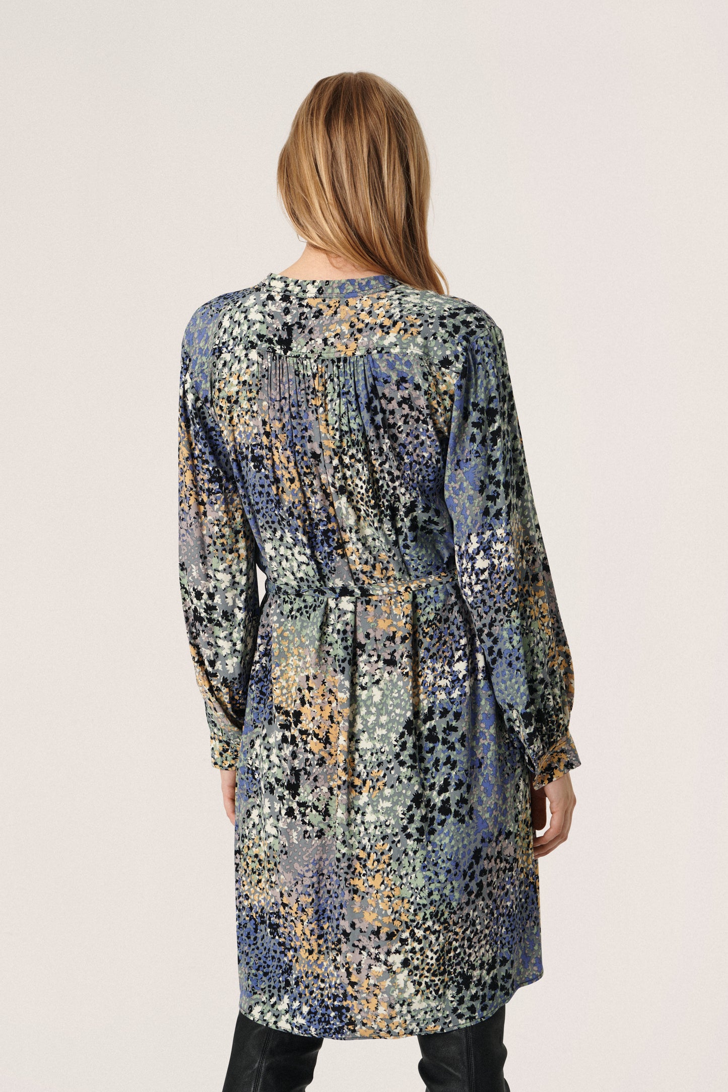 Soaked in Luxury Sylvia Shirt Dress Dresses Sedona Sage Ditsy Print