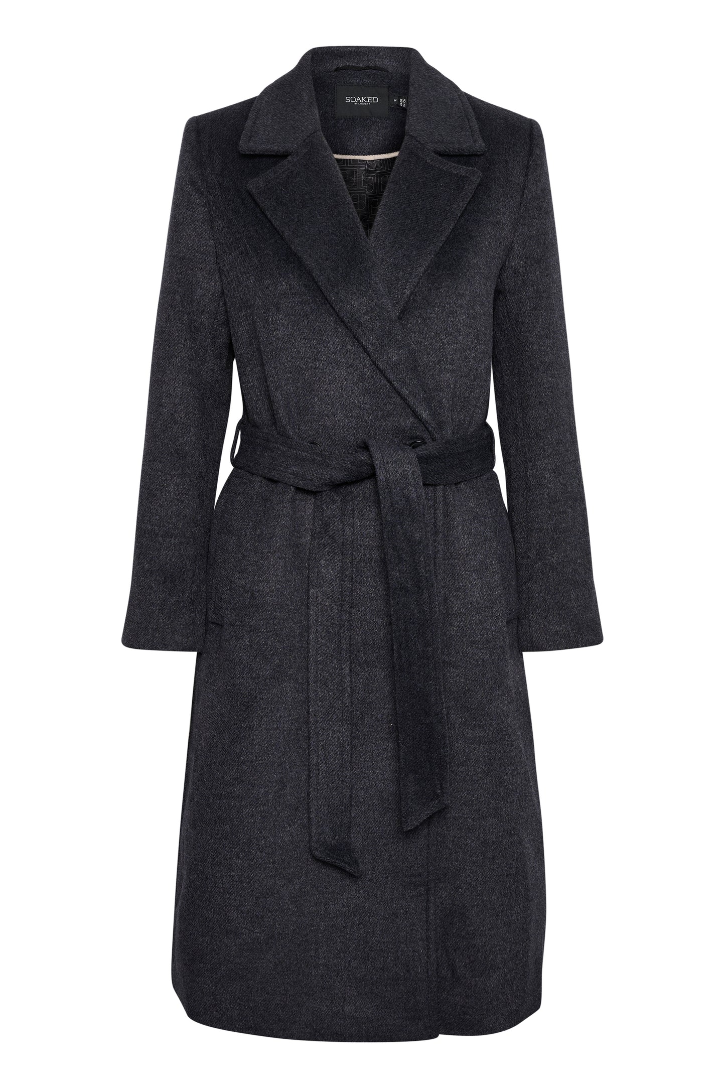 Soaked in Luxury Tenerife Coat Outerwear India Ink & Black Twill