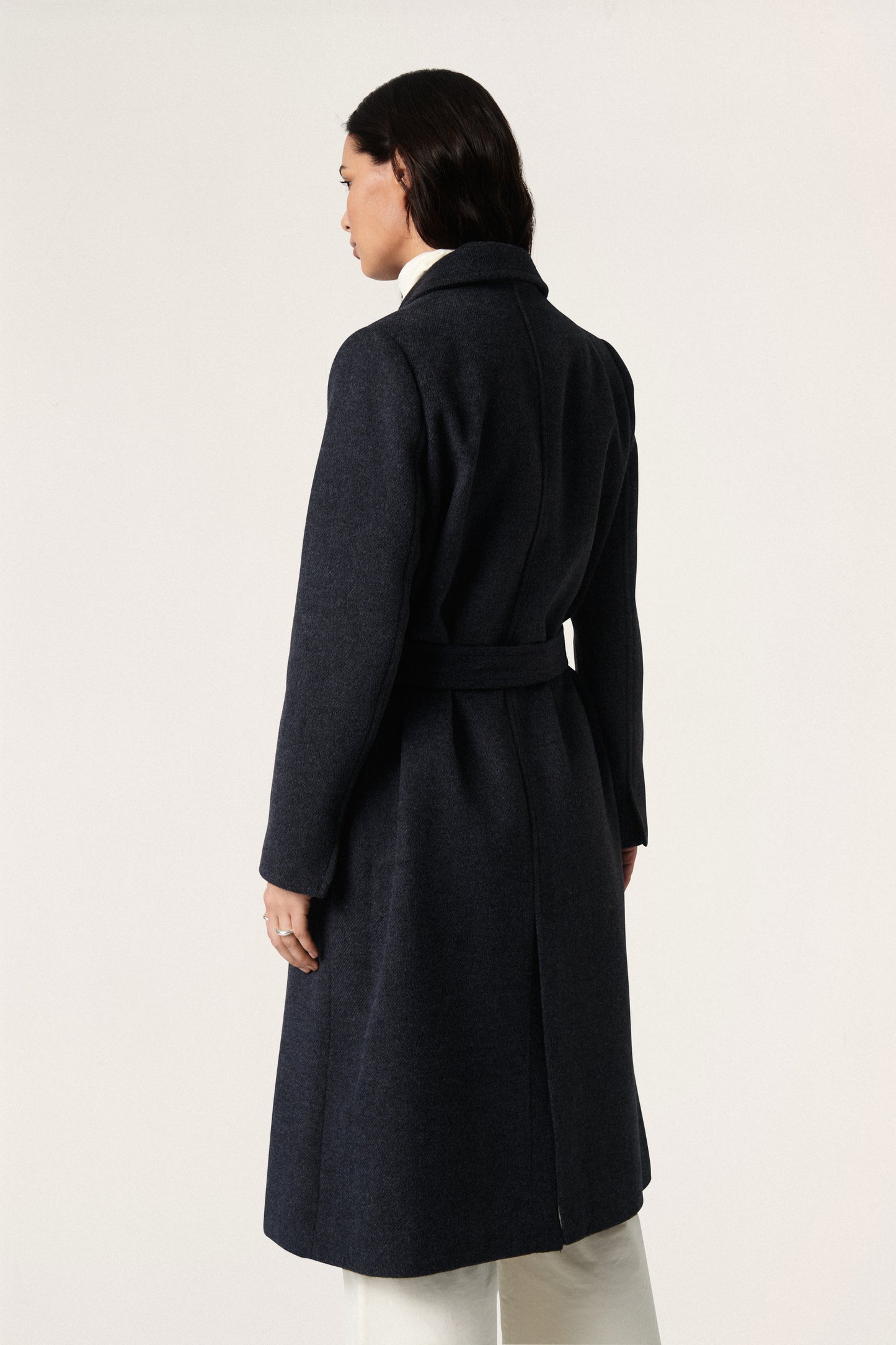 Soaked in Luxury Tenerife Coat Outerwear India Ink & Black Twill