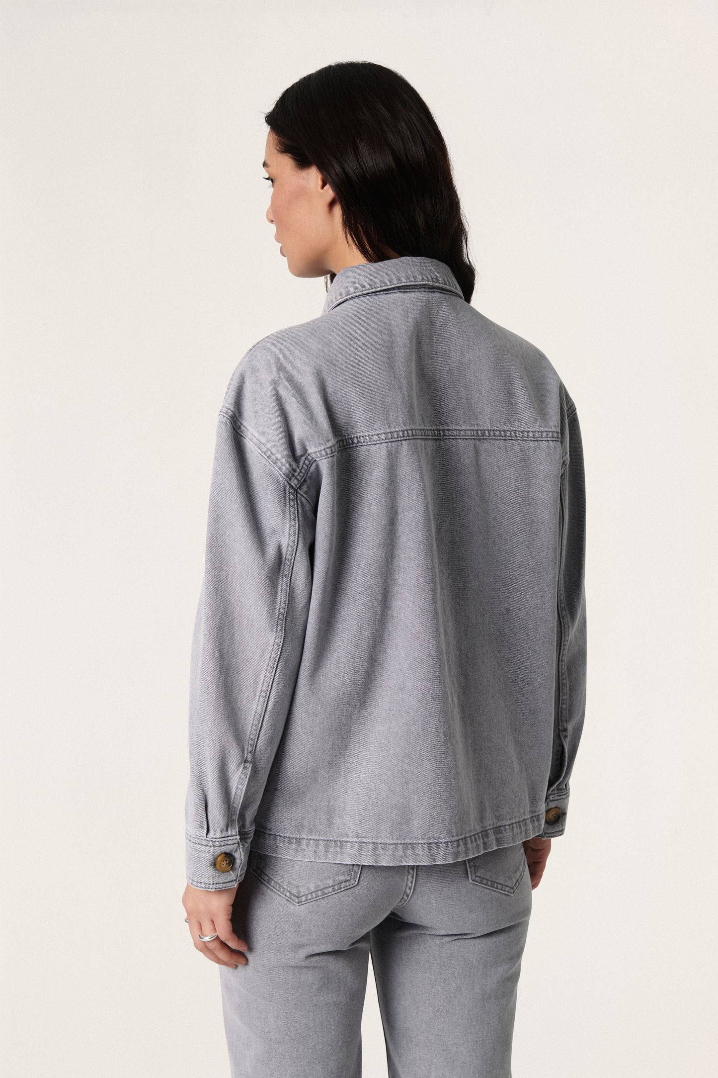 Soaked in Luxury Tessie Samar Jacket Jackets Light Grey Denim