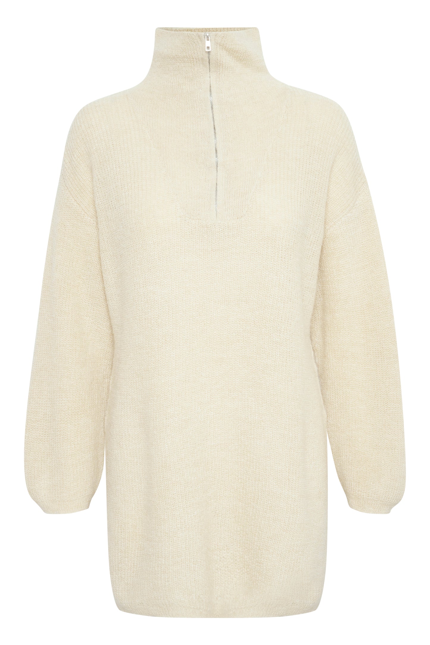Soaked in Luxury Tuesday Tunic LS Knit Bone White