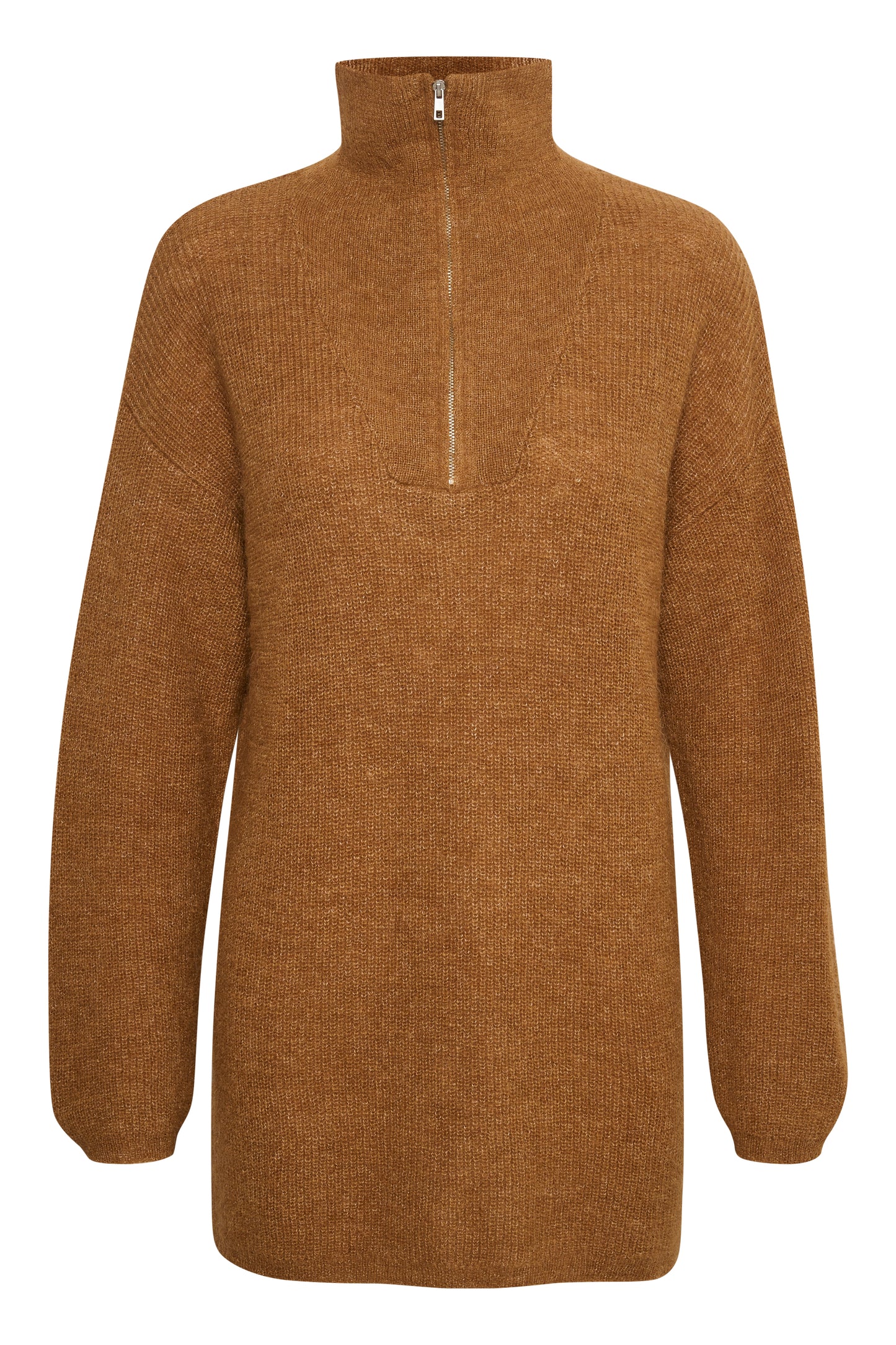 Soaked in Luxury Tuesday Tunic LS Knit Golden Brown