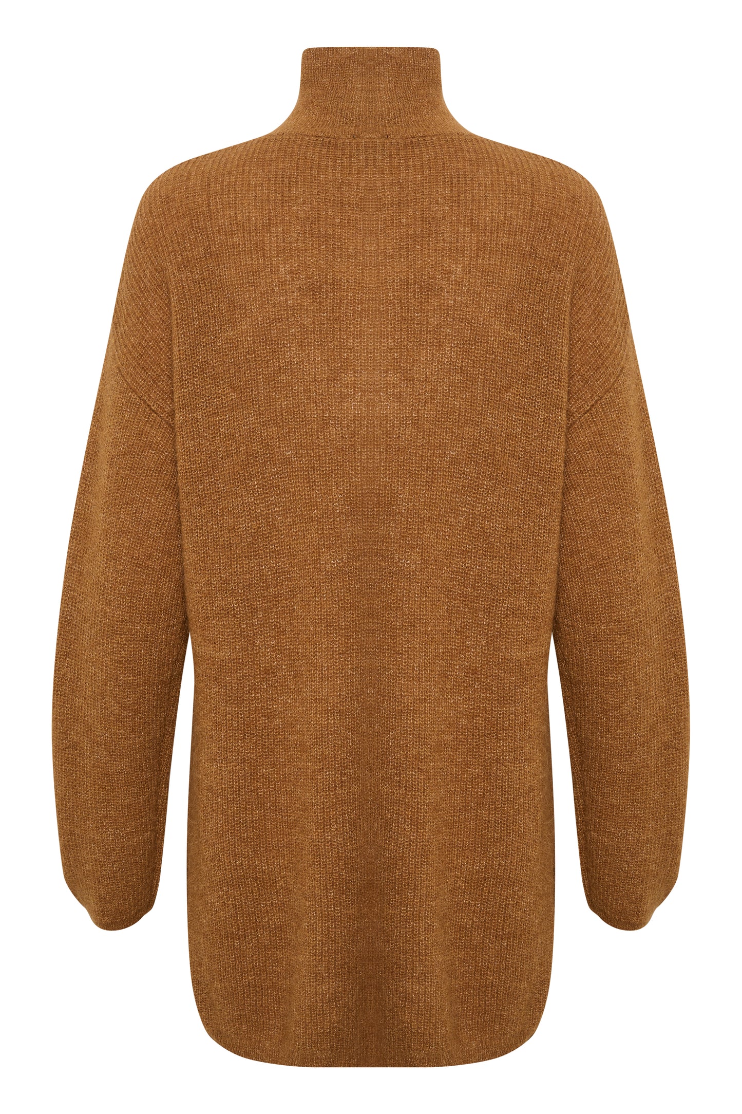 Soaked in Luxury Tuesday Tunic LS Knit Golden Brown