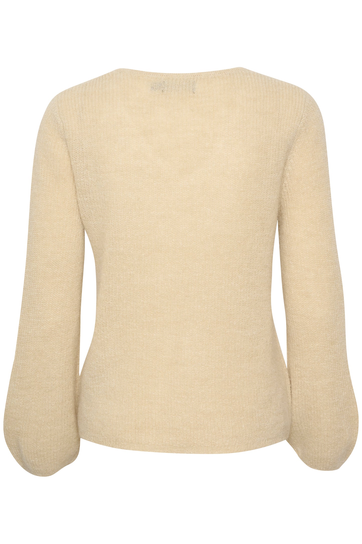 Soaked in Luxury Tuesday V-Neck Jumper LS Knit Bone White