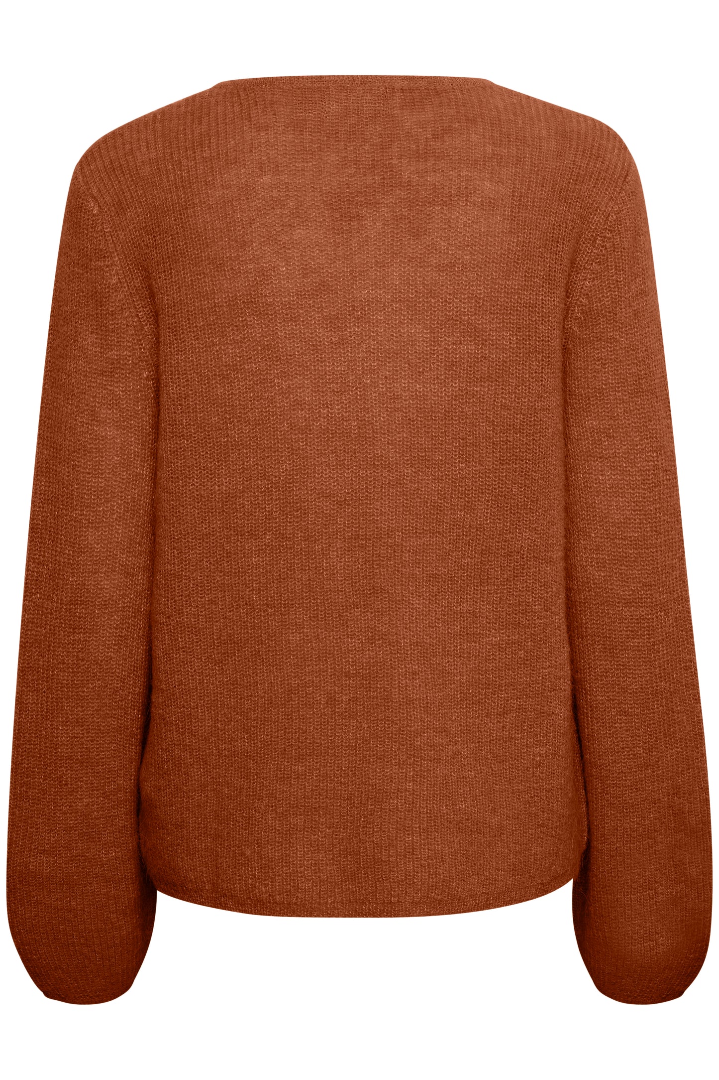 Soaked in Luxury Tuesday V-Neck Jumper LS Knit Amber Brown