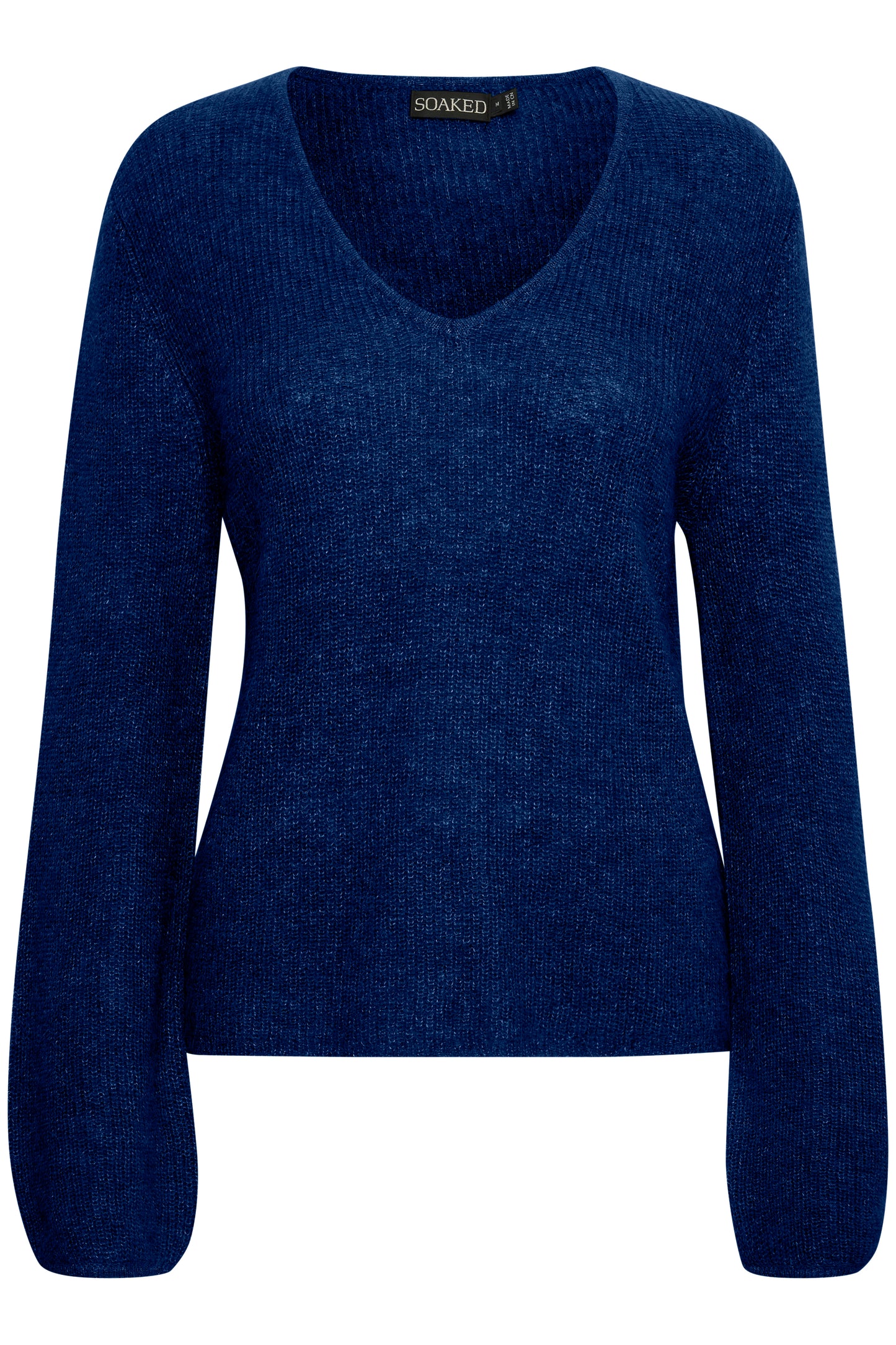 Soaked in Luxury Tuesday V-Neck Jumper LS Knit Sodalite Blue