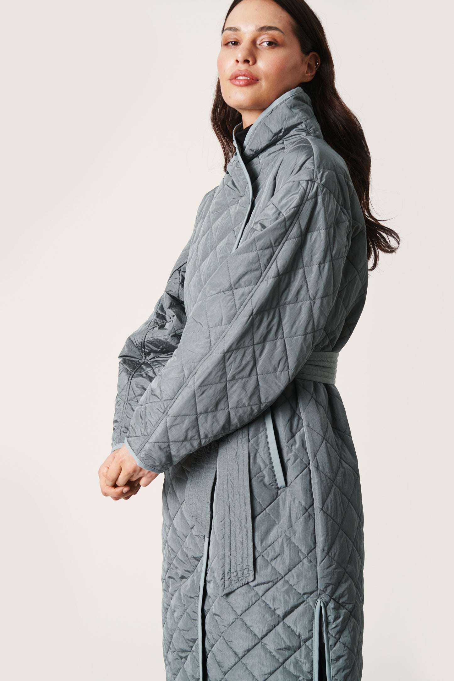 Soaked in Luxury Umina Coat Outerwear Sedona Sage