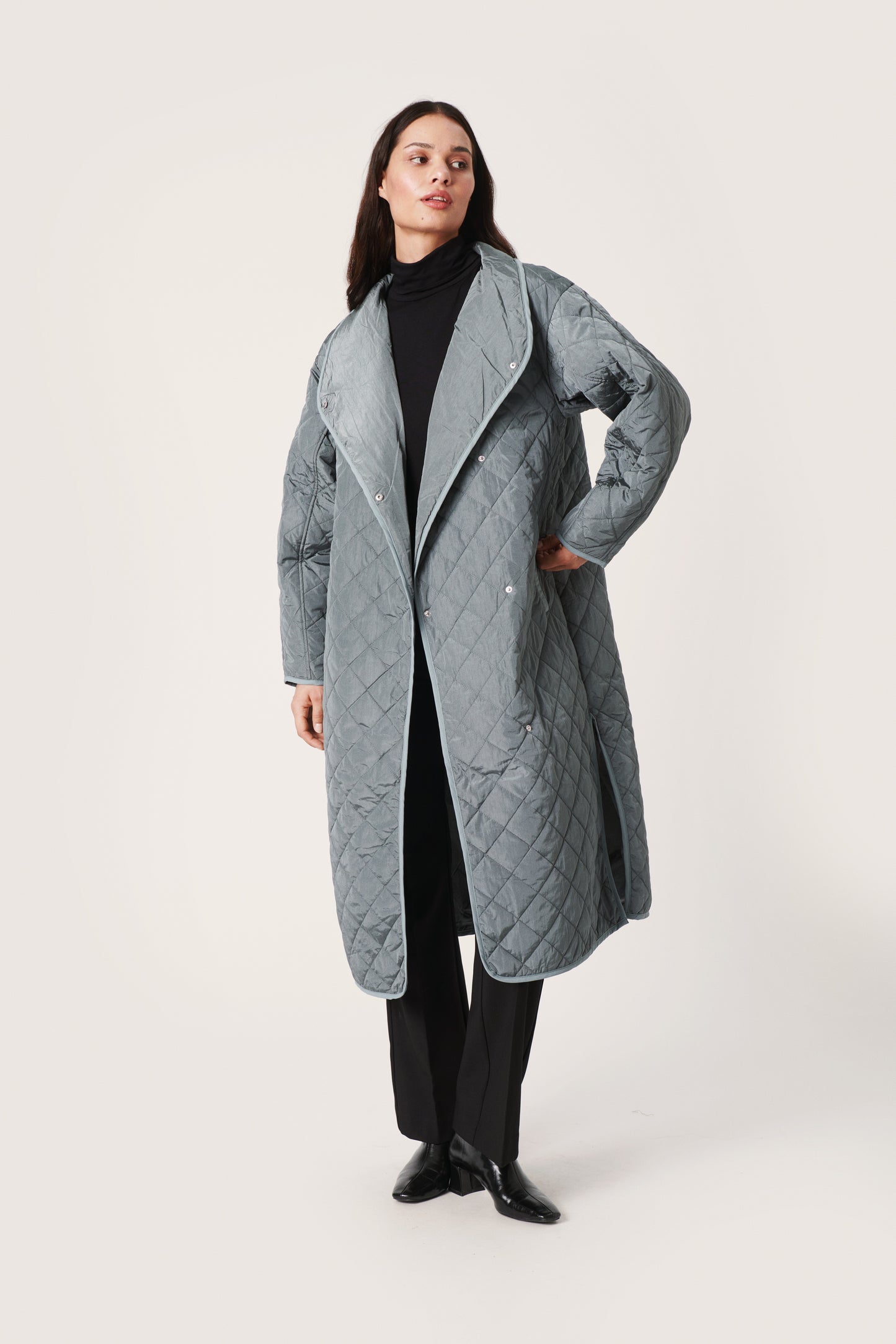 Soaked in Luxury Umina Coat Outerwear Sedona Sage