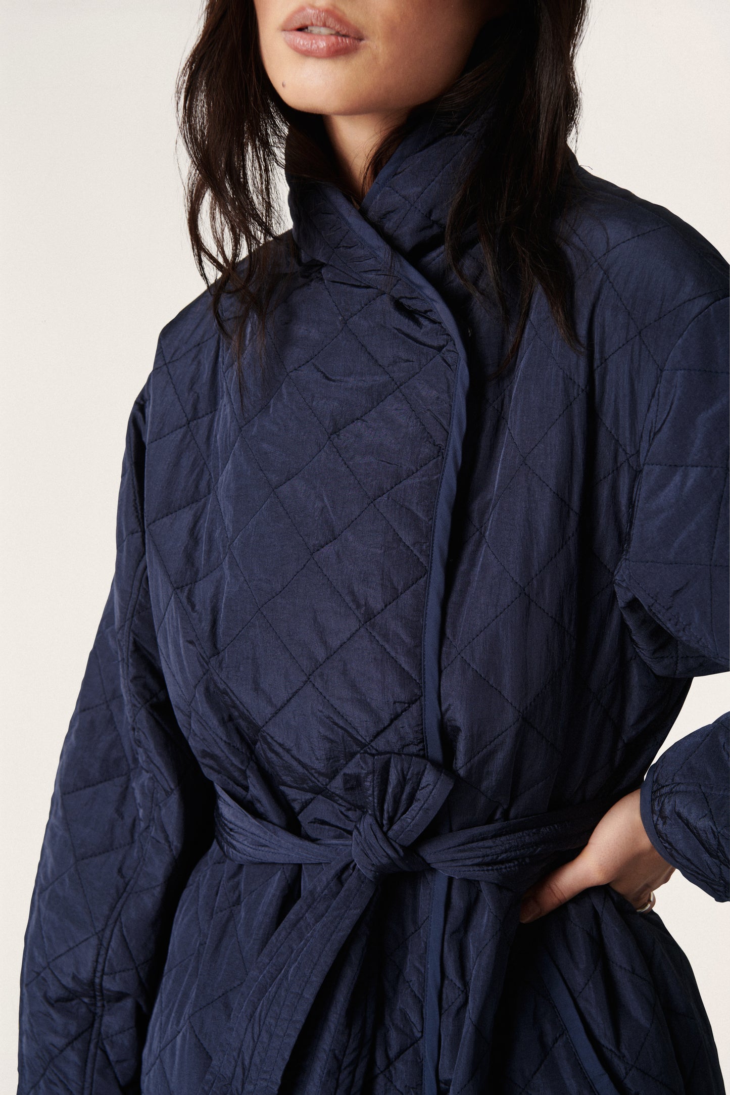 Soaked in Luxury Umina Coat Outerwear India Ink