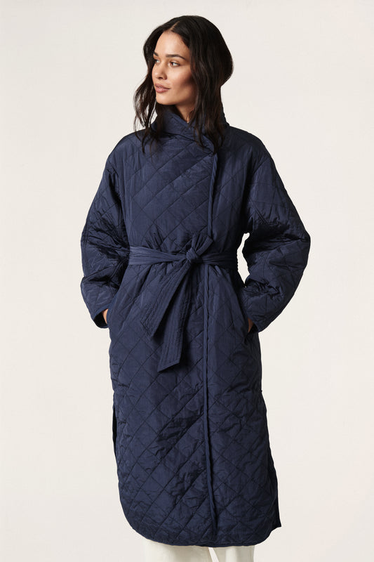 Soaked in Luxury Umina Coat Outerwear India Ink