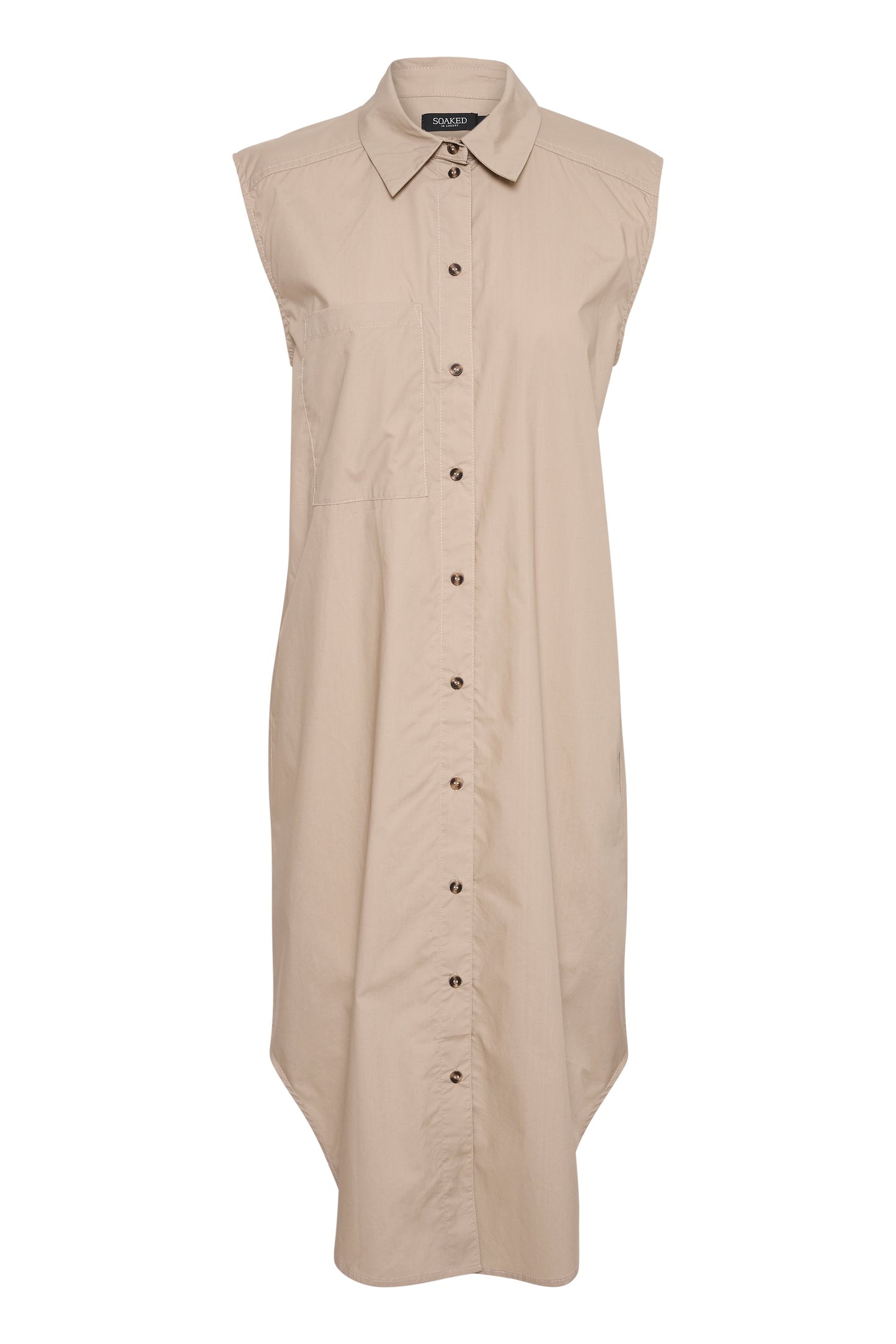 Soaked in Luxury Vesper Shirt Dress Dresses Cobblestone