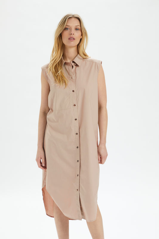 Soaked in Luxury Vesper Shirt Dress Dresses Cobblestone